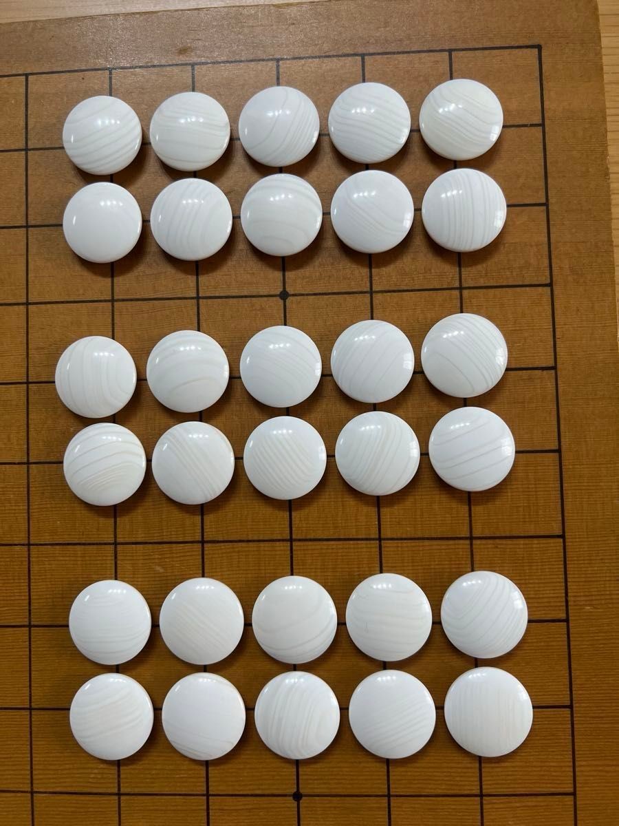 Go Stones Clam Shell 180 Black 181 & Go Bowl Set Japan Vintage [No Go Board]