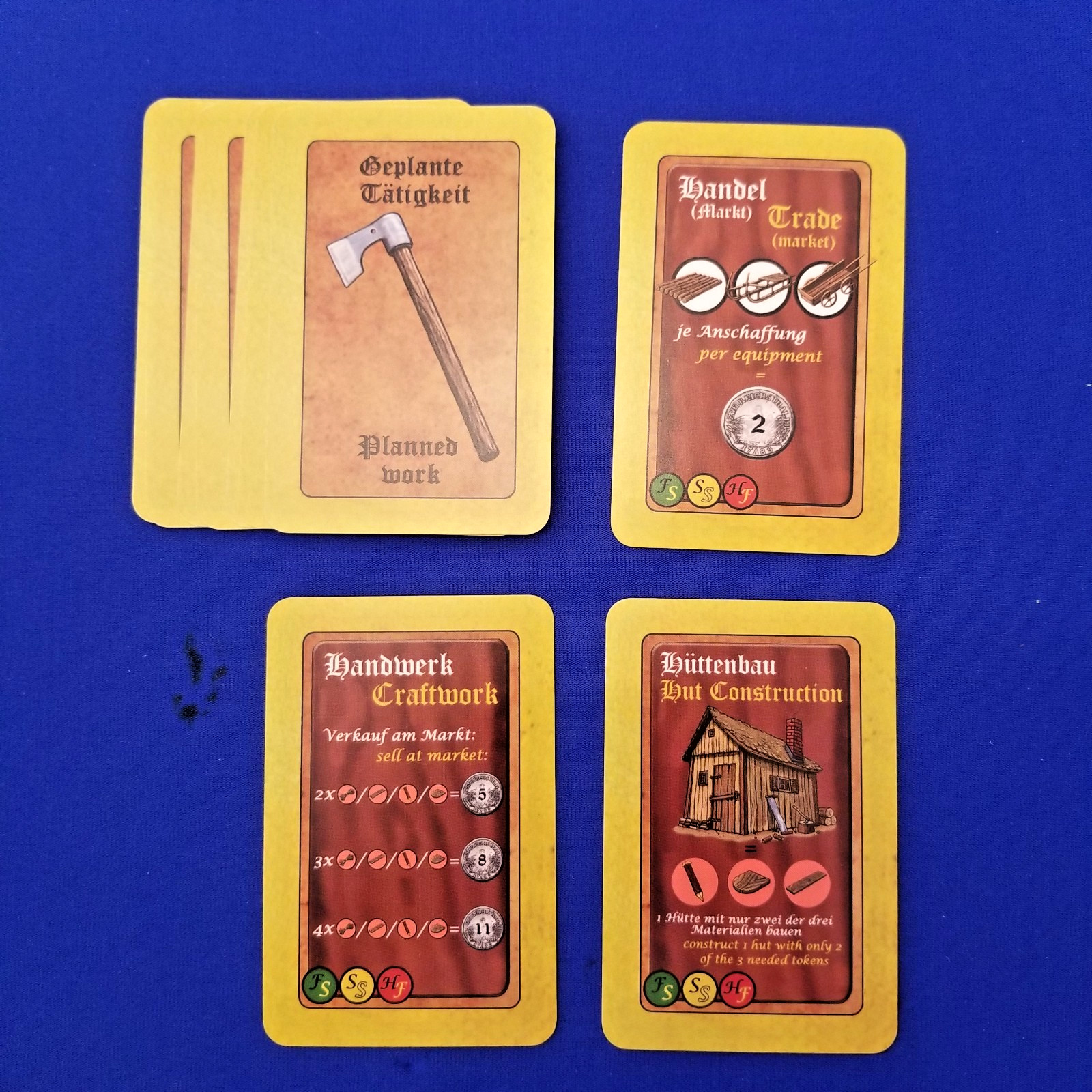 Lignum Board Game English/German 1st Ed. 2015 Complete Mucke Spiele Wood Themed