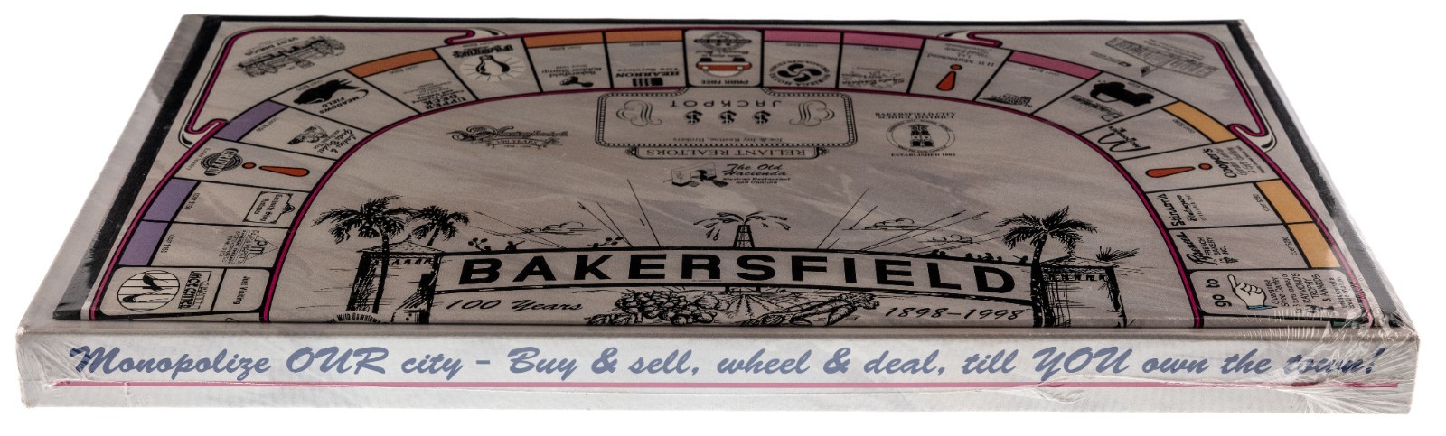City-opoly Bakersfield Monopoly Style Board Game NEW SEALED 1998 Hometown Games