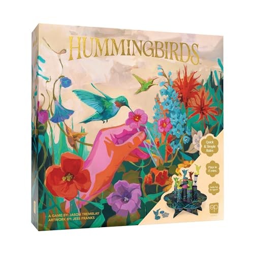 Hummingbirds Board Game, A Real-Time, Push Your Luck Dexterity Party Game,