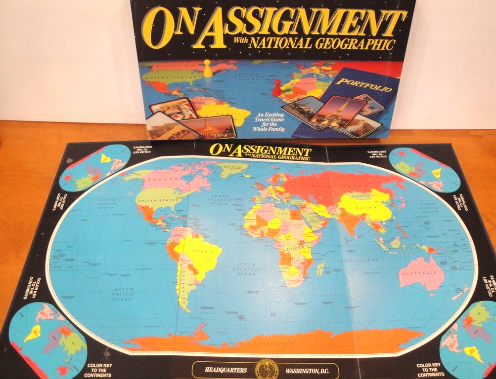 On Assignment with National Geographic Board Game 1990 – SEALED Pieces/Parts