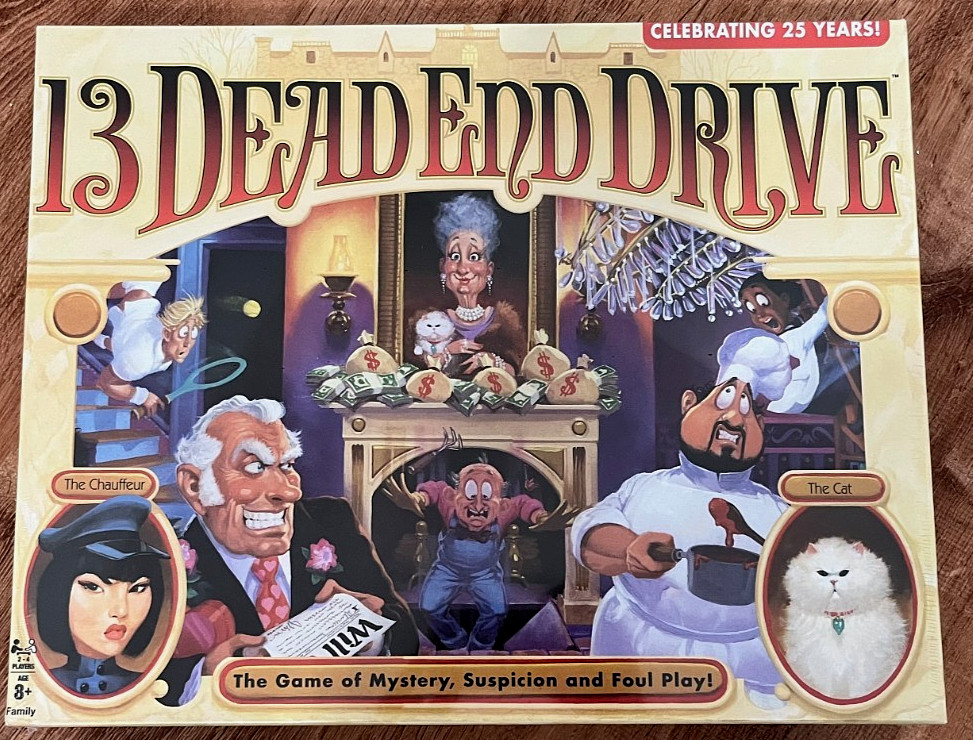 New sealed 13 Dead End Drive Board Game -Family Game Night Kids & Adults