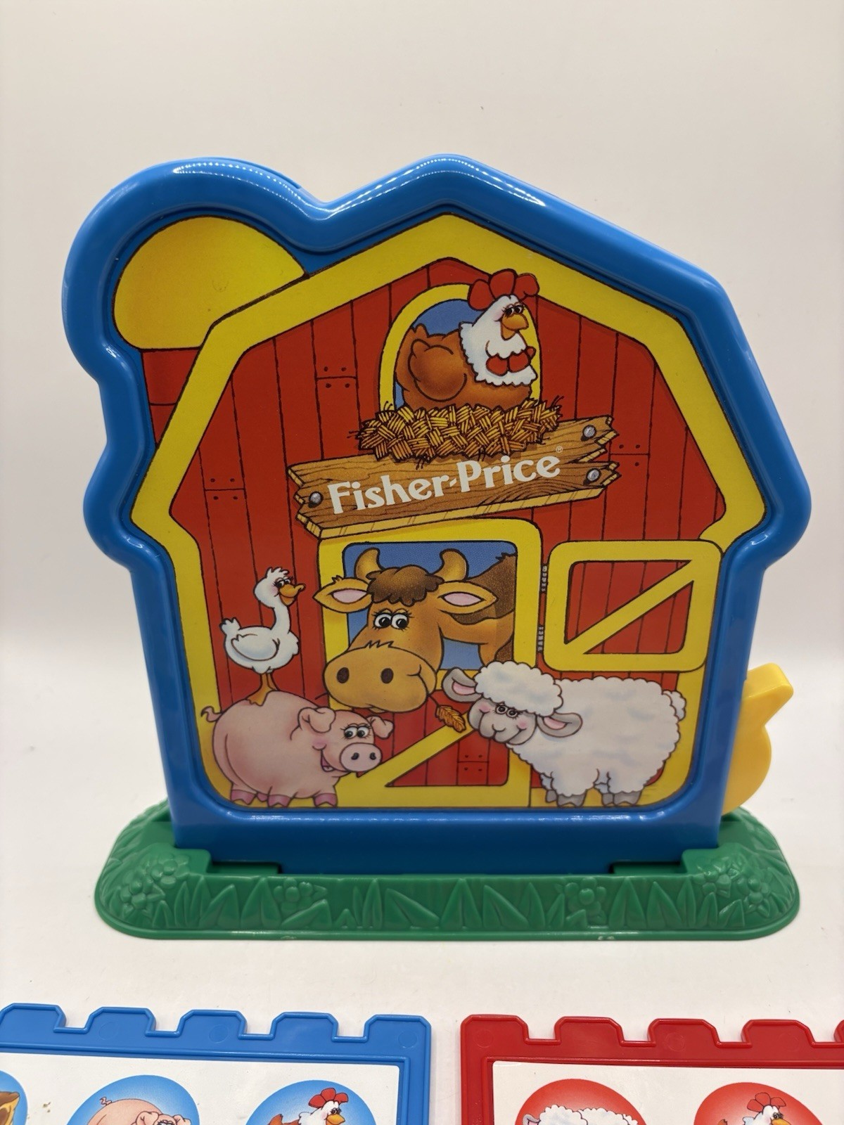 Vintage Barnyard Bingo Fisher Price With Case Missing 1 Red Token As Shown