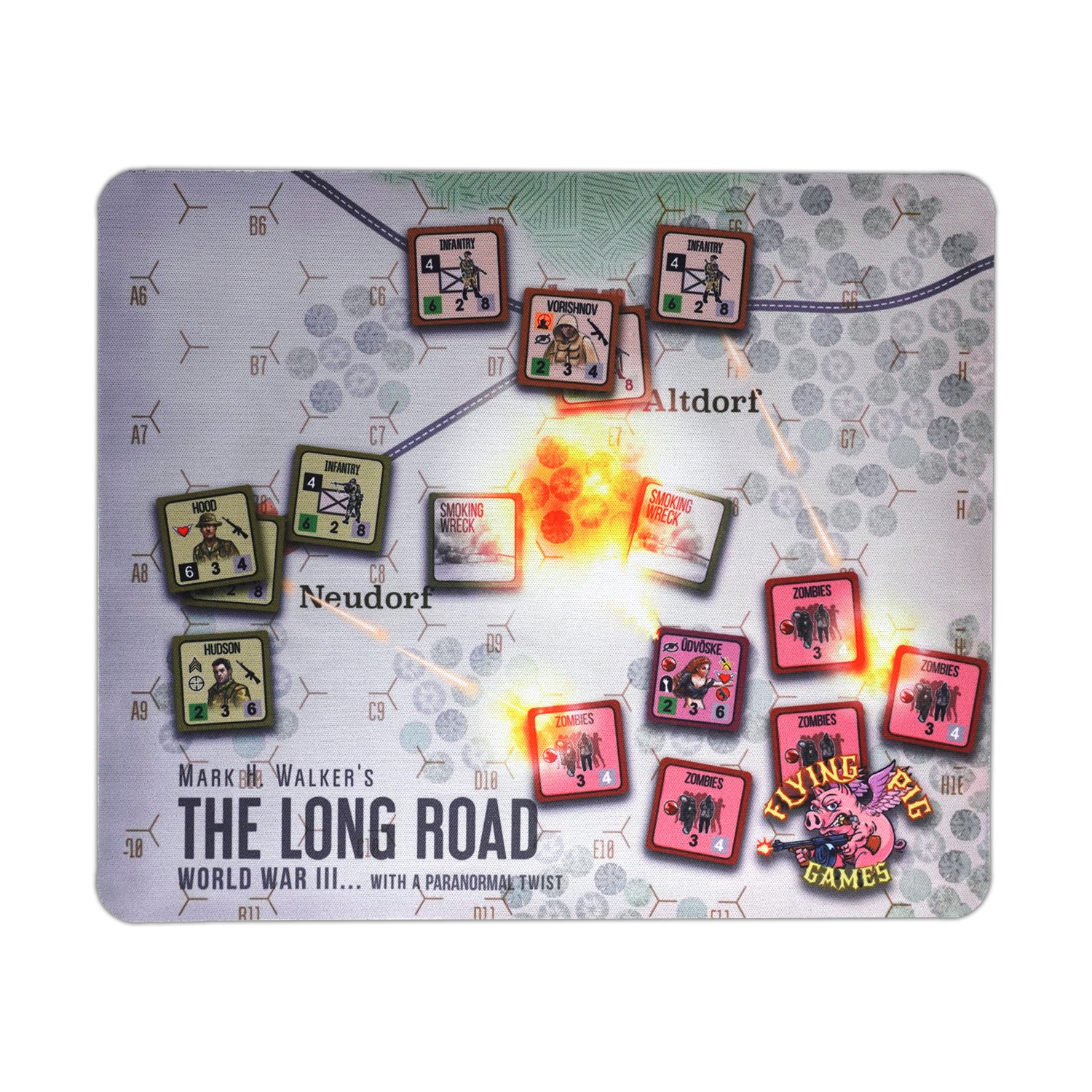 Flying Pig War Game Long Road – Mouse Pad New