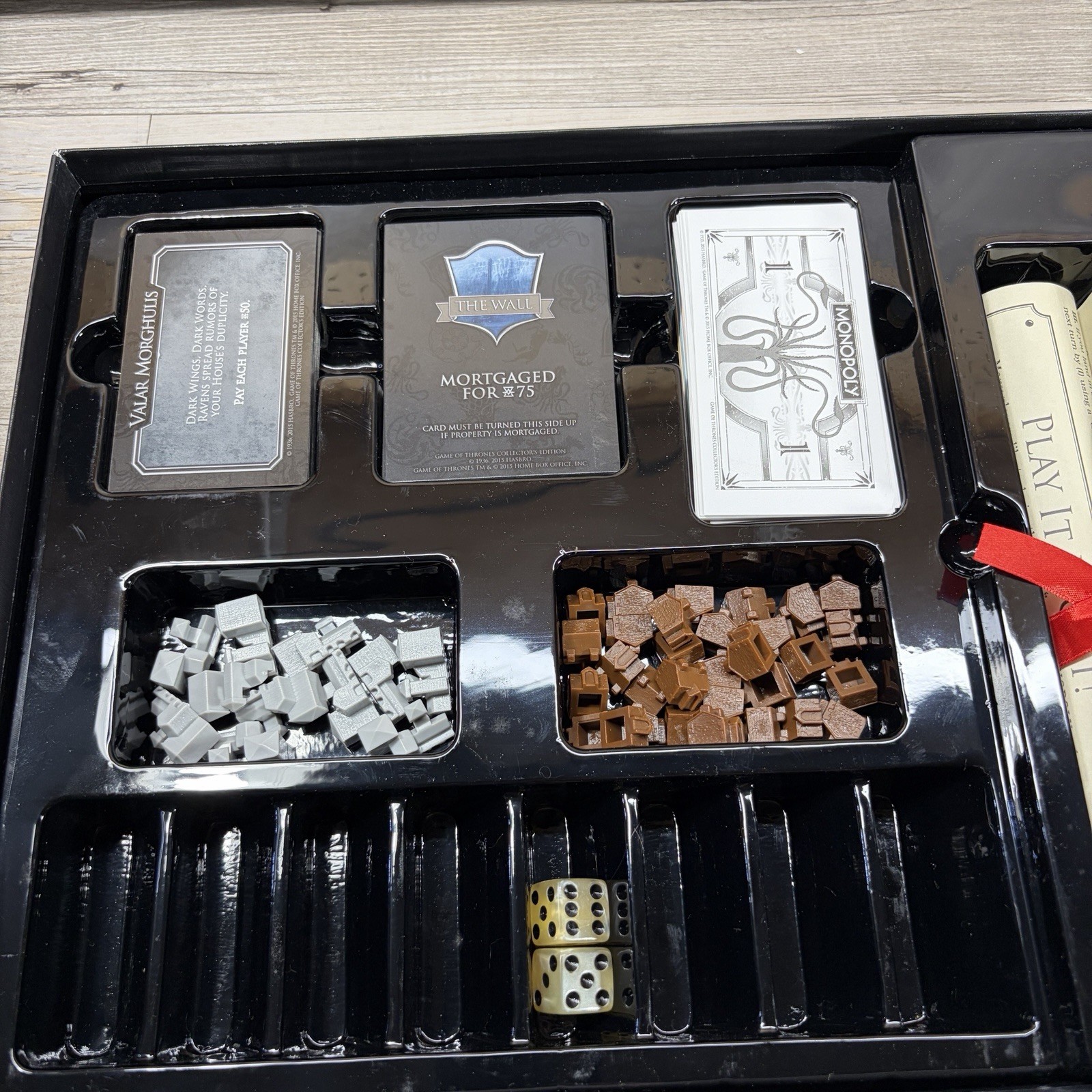 MONOPOLY Game of Thrones HBO Collector’s Edition Board Game Complete!