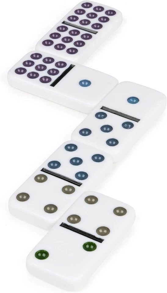 Cardinal Classics Double Nine Dominoes Set in Storage Tin, Classic Game