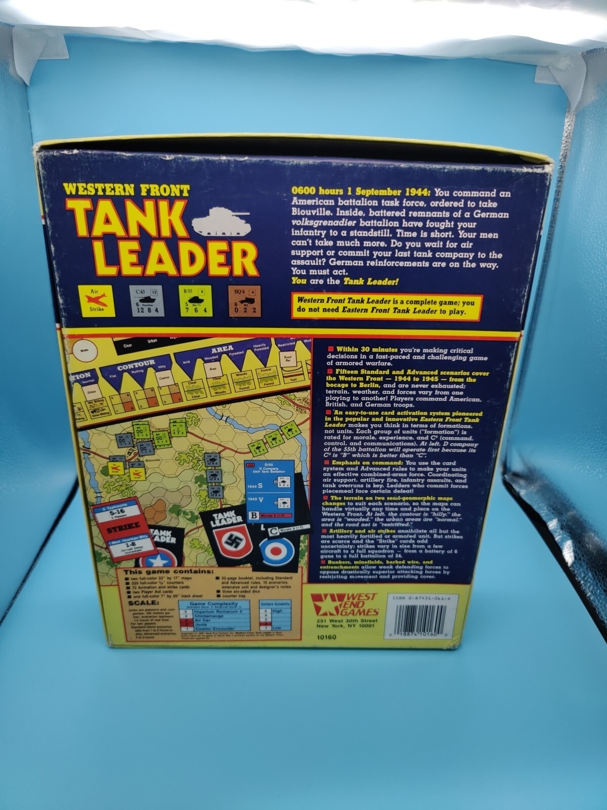 Western Front Tank Leader by West End Games Complete punched counters clipped