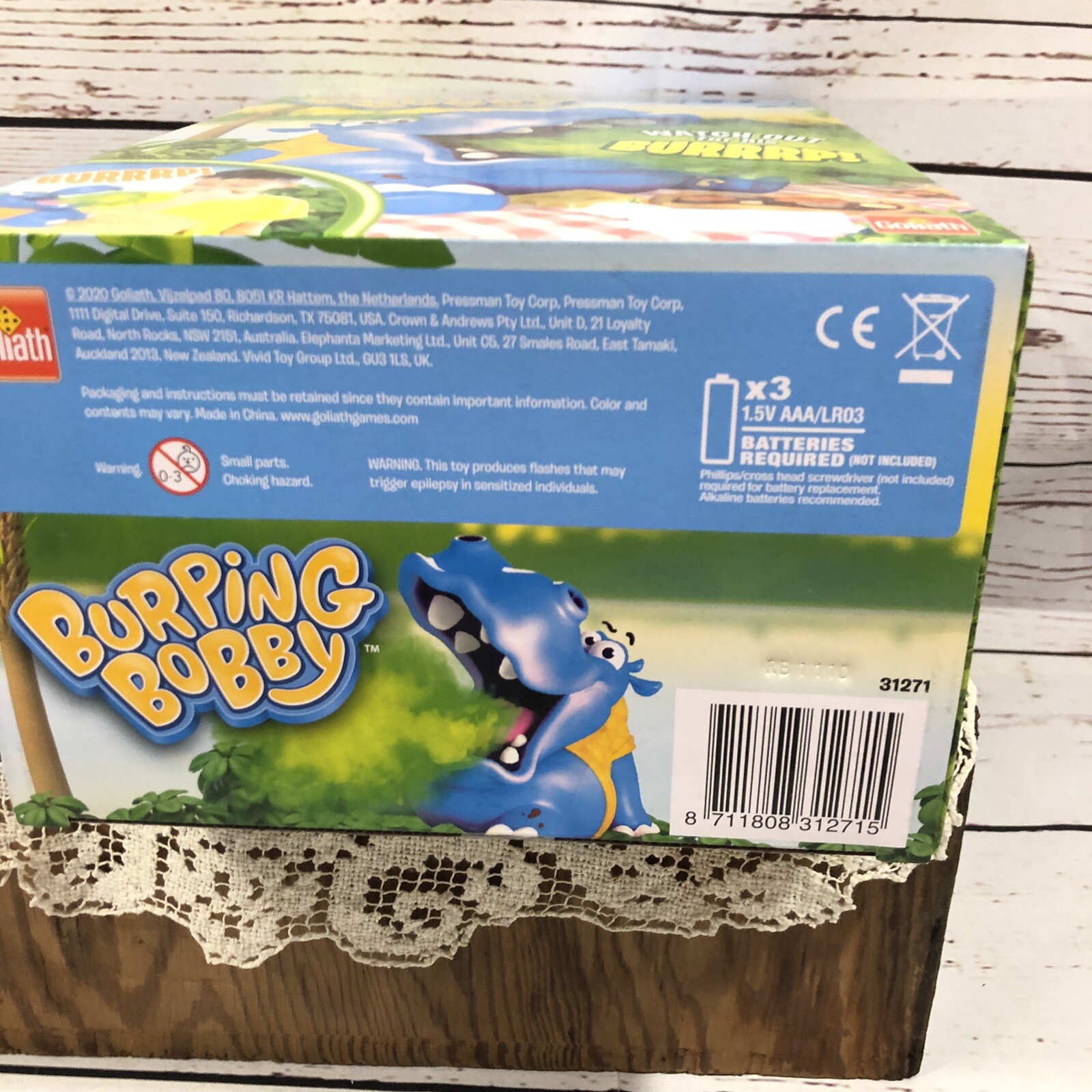 Burping Bobby Hippo by Goliath Game Toys Family Fun Night 2-4 Players New
