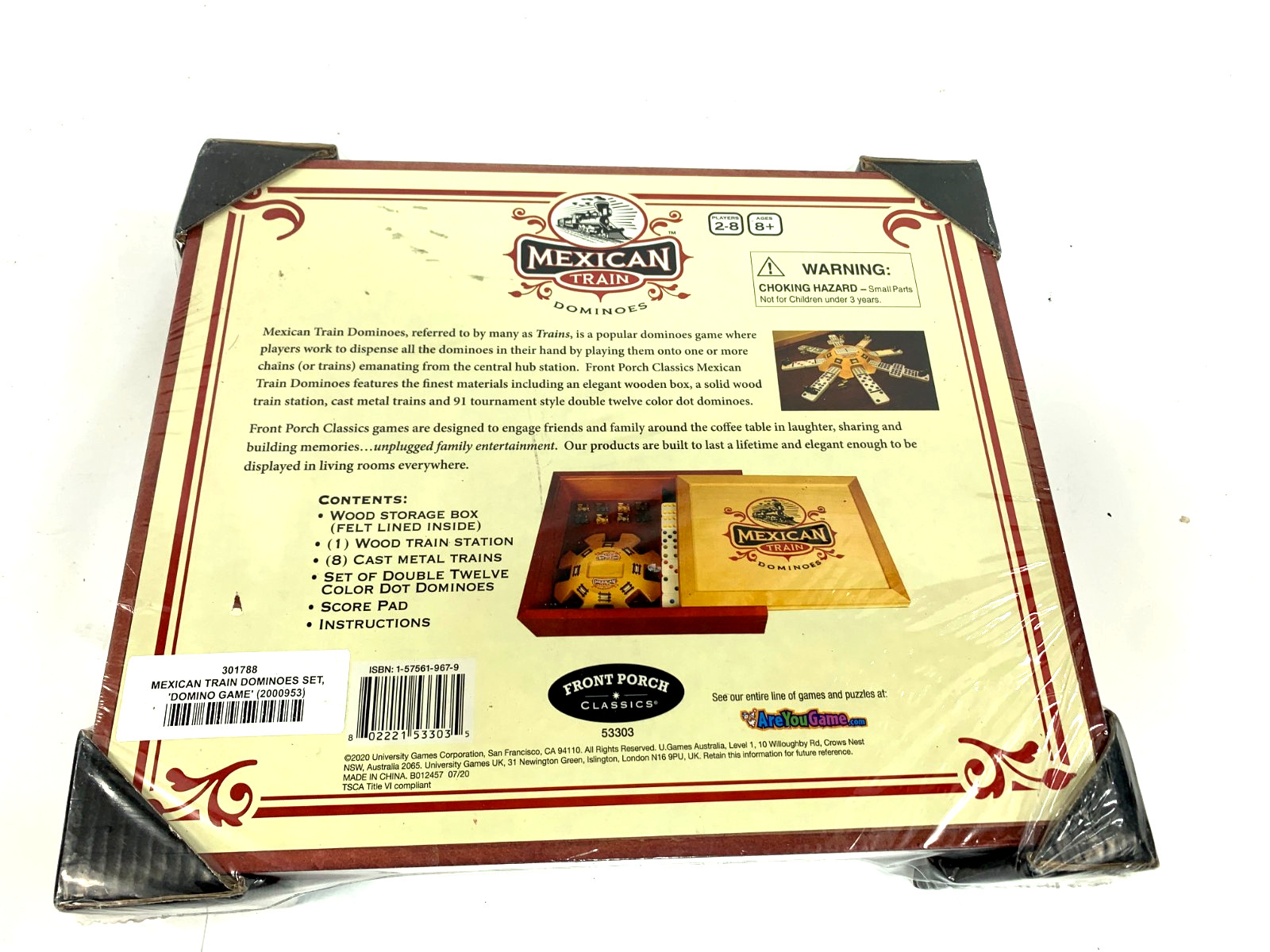 Mexican Train Domino Set in Wooden Collector Box from for 2 to 8 Players Ag…
