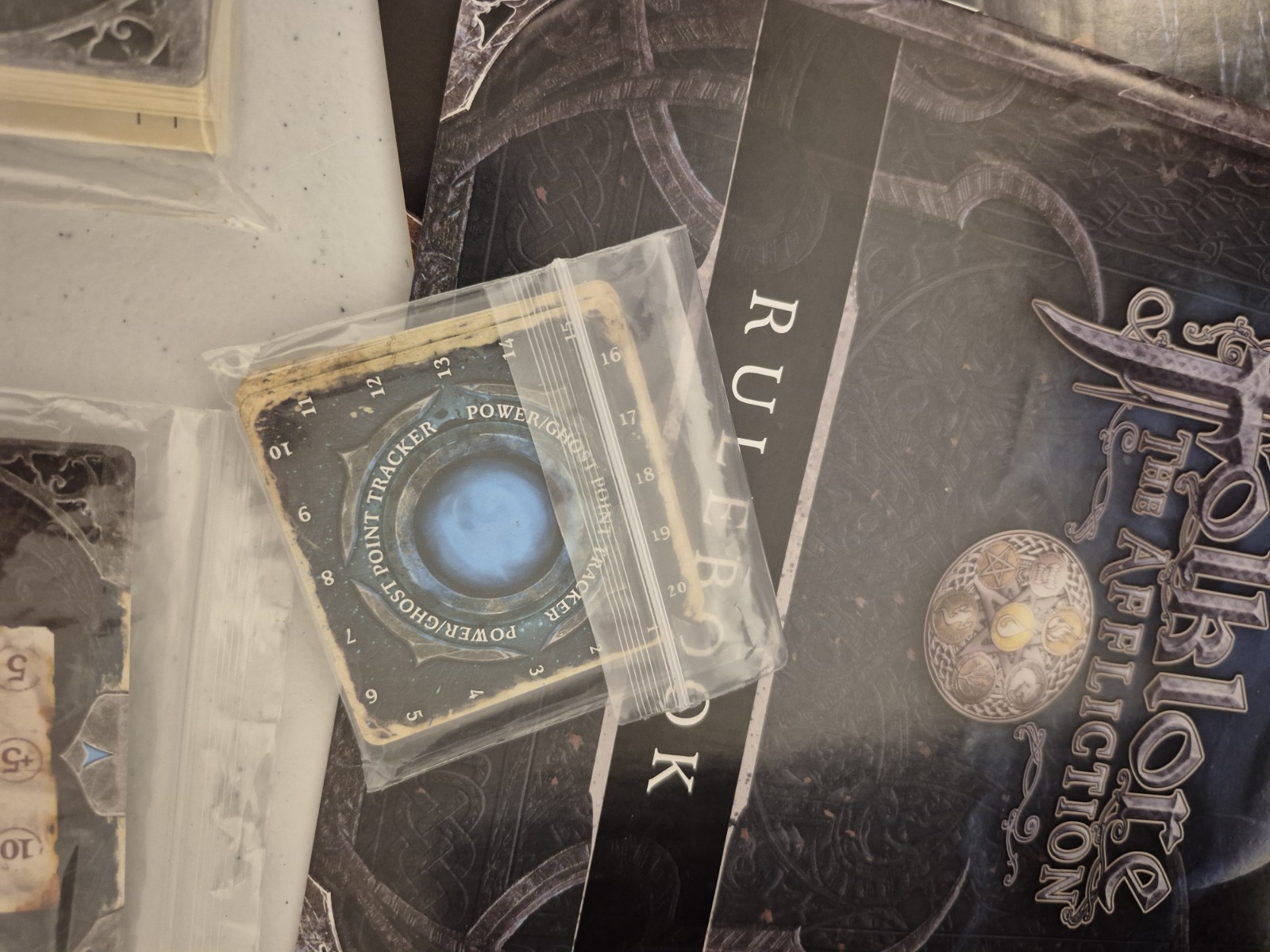 (X2) Folklore the Affliction 2nd Edition & Dark Tales Expansion Board Game RPG