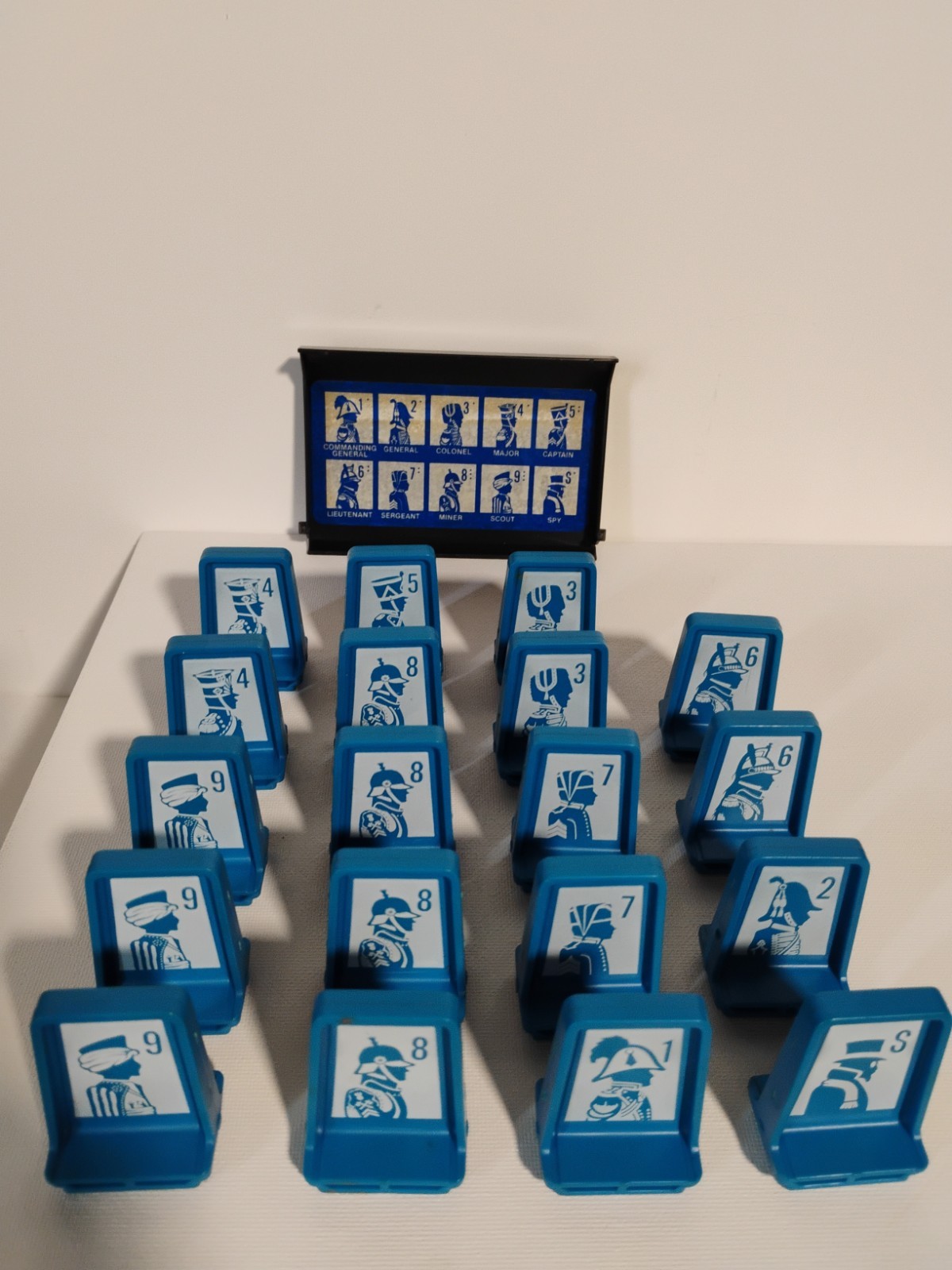 Vintage Milton Bradley Electronic Stratego 19 Game Pieces And 1 Cover