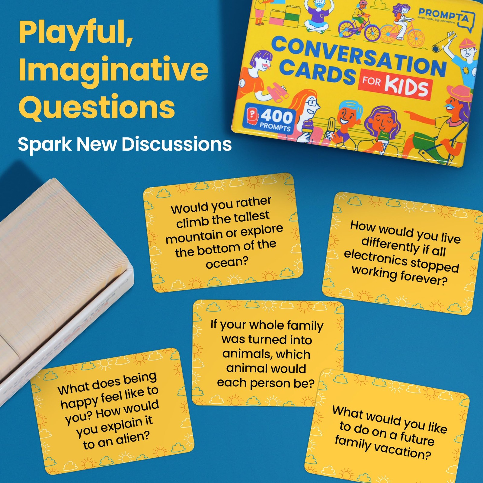 400 Conversation Cards for Kids – Engage Kids, Laugh, and Grow Closer During …