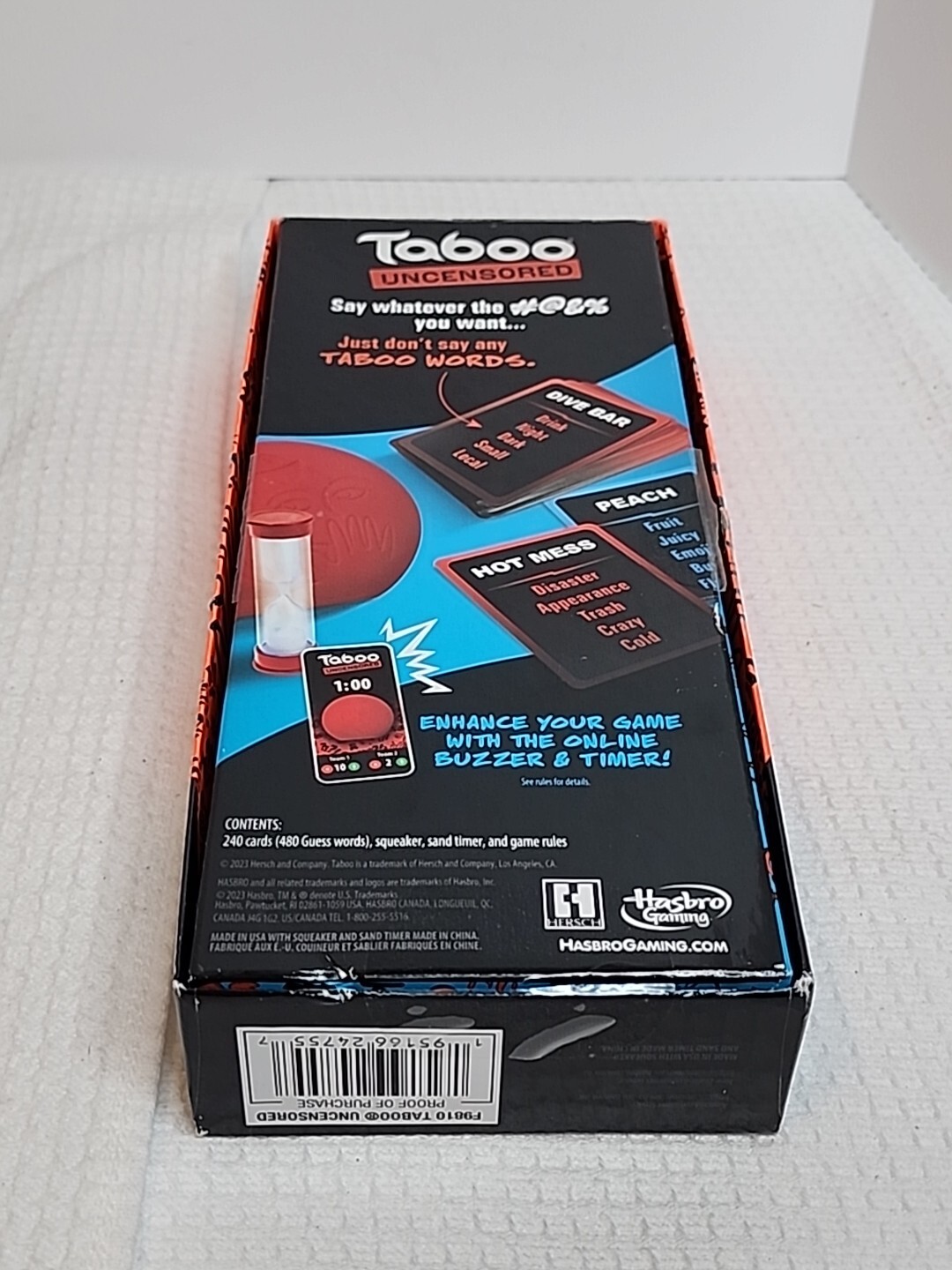 Taboo Uncensored Hasbro Gaming New