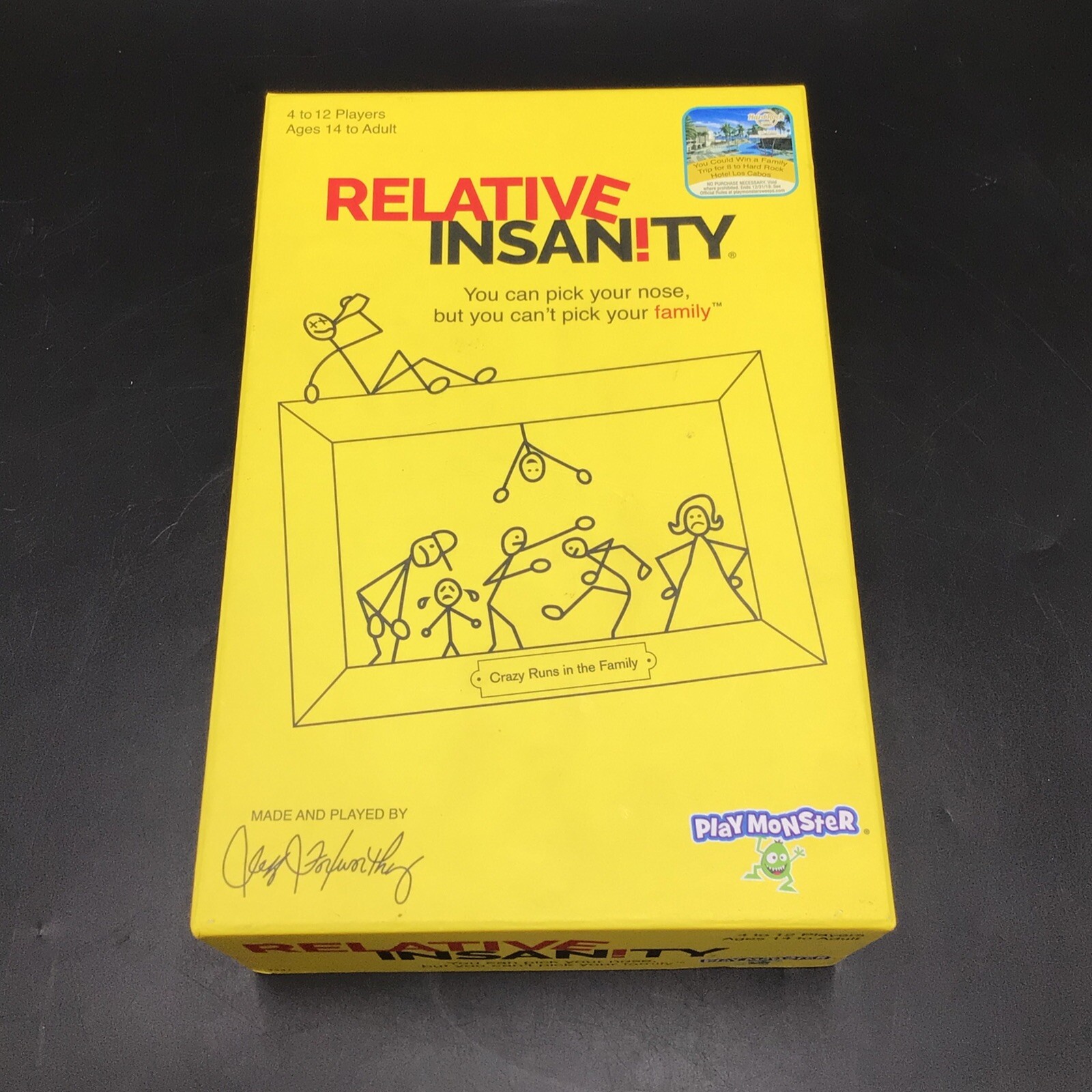 Relative Insanity Party Game Play Monster Created by Jeff Foxworthy | COMPLETE