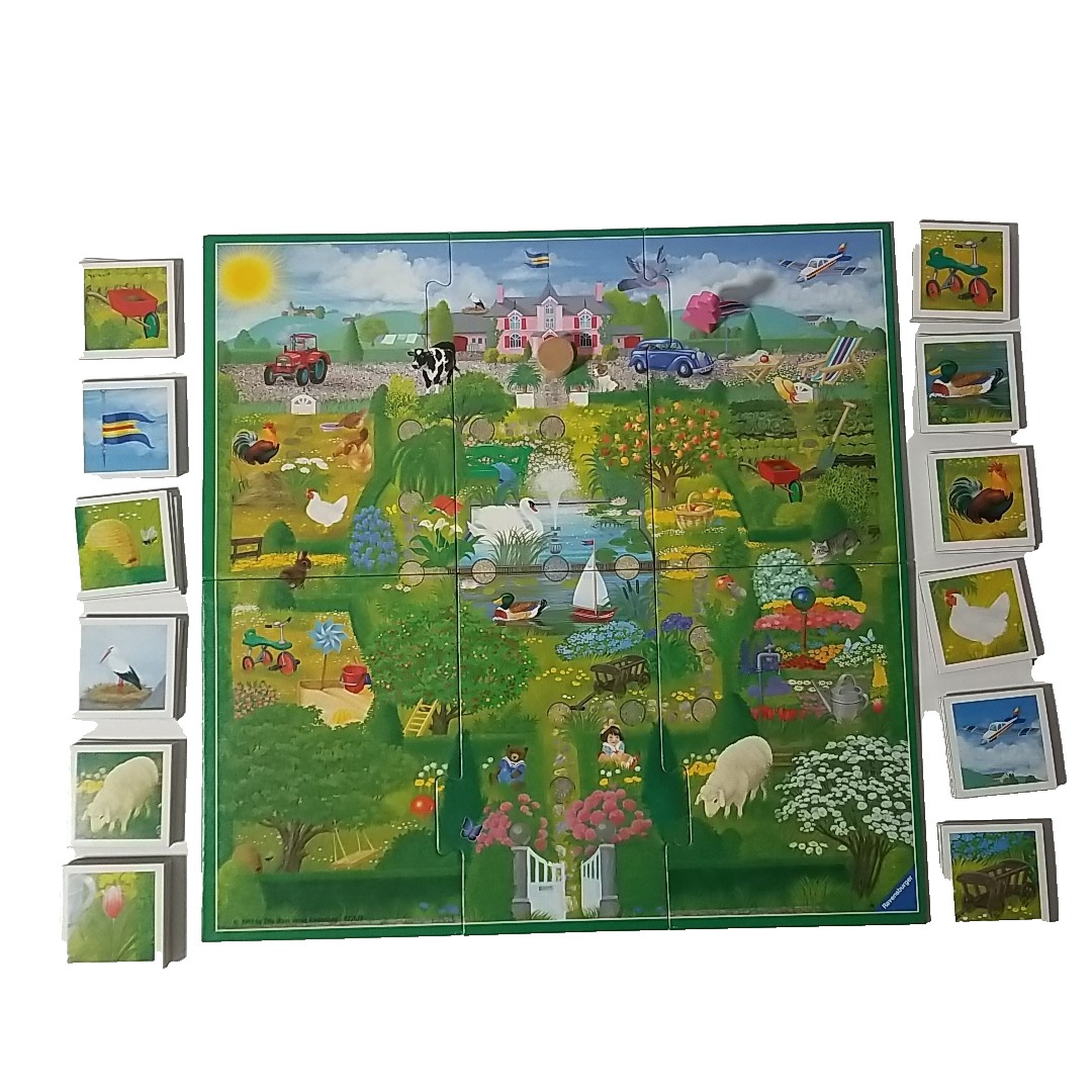 1992 Vintage Ravensburger MYSTERY GARDEN Game All Pieces / Missing Instructions