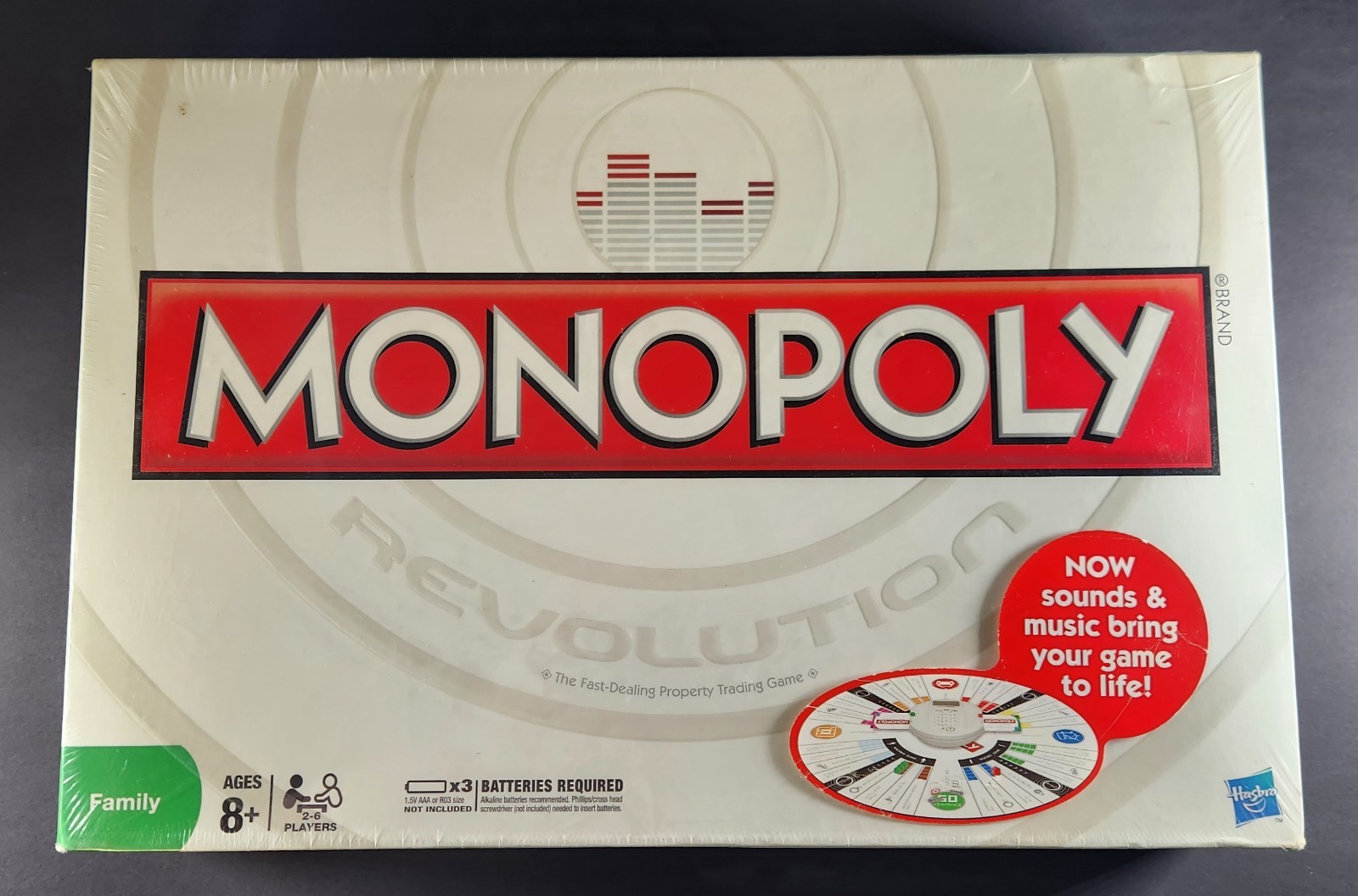 Monopoly Revolution Round Board Credit Card Sounds & Music Sealed