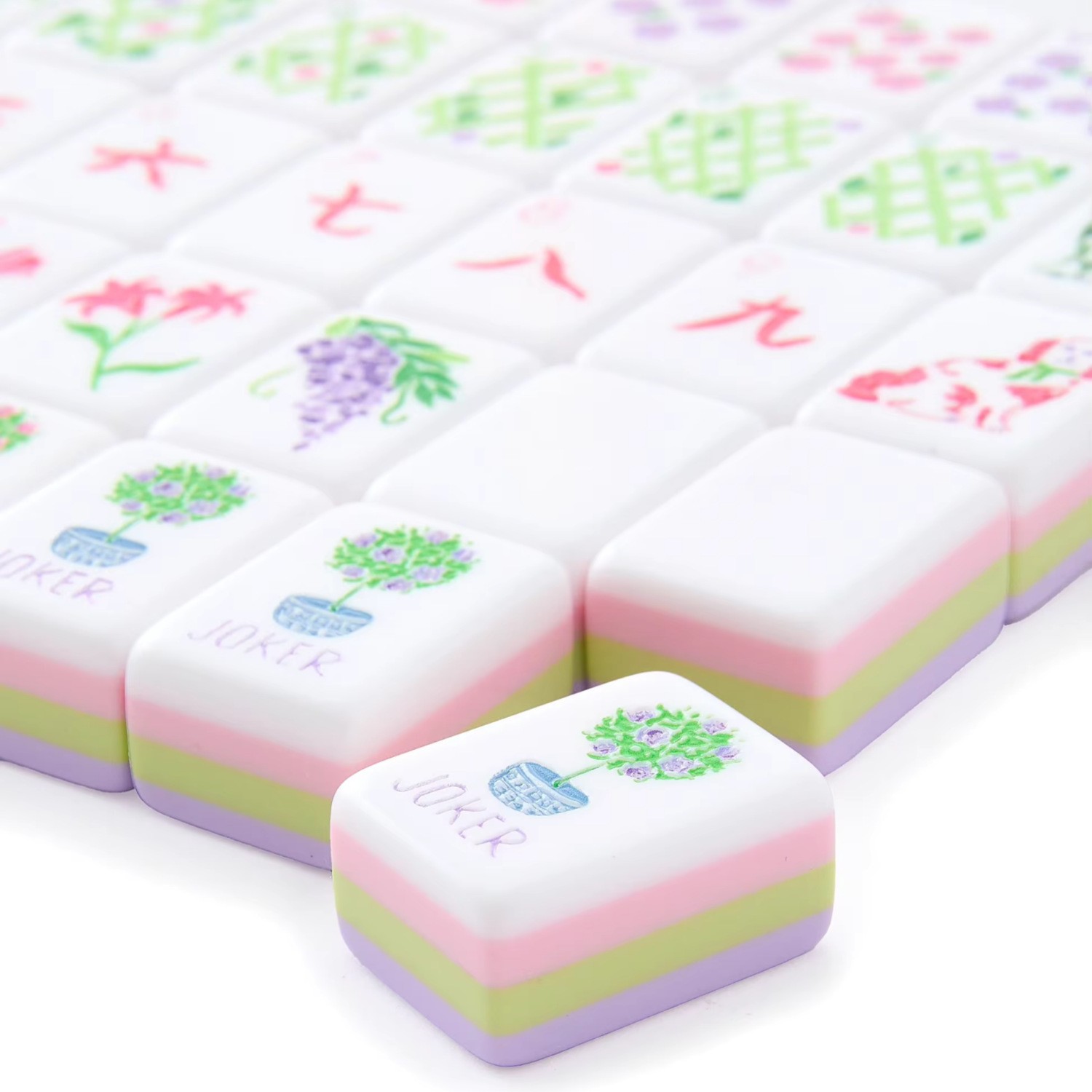 American Mahjong Game Set Light purple 160 Lavender Layered 284 Free delivery