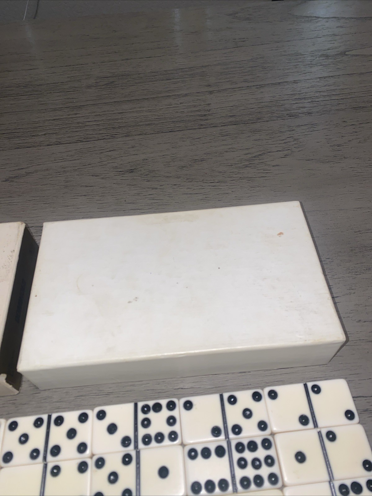Vintage Puremco Standard Marblelike Dominos No Instructions Ivory 56 Tiles Read!