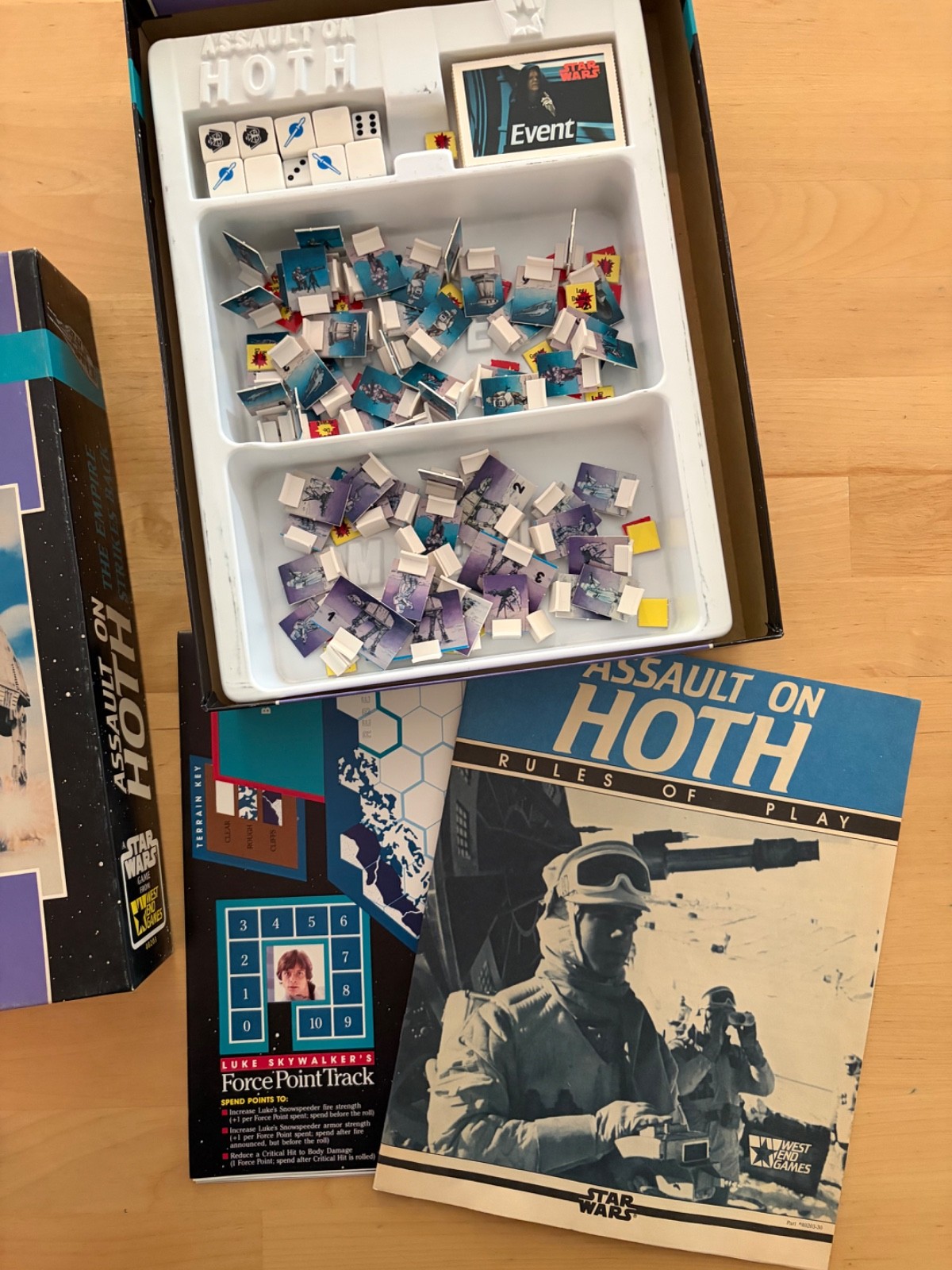 Assault on Hoth Star Wars Boardgame from West End Games 1988 Complete