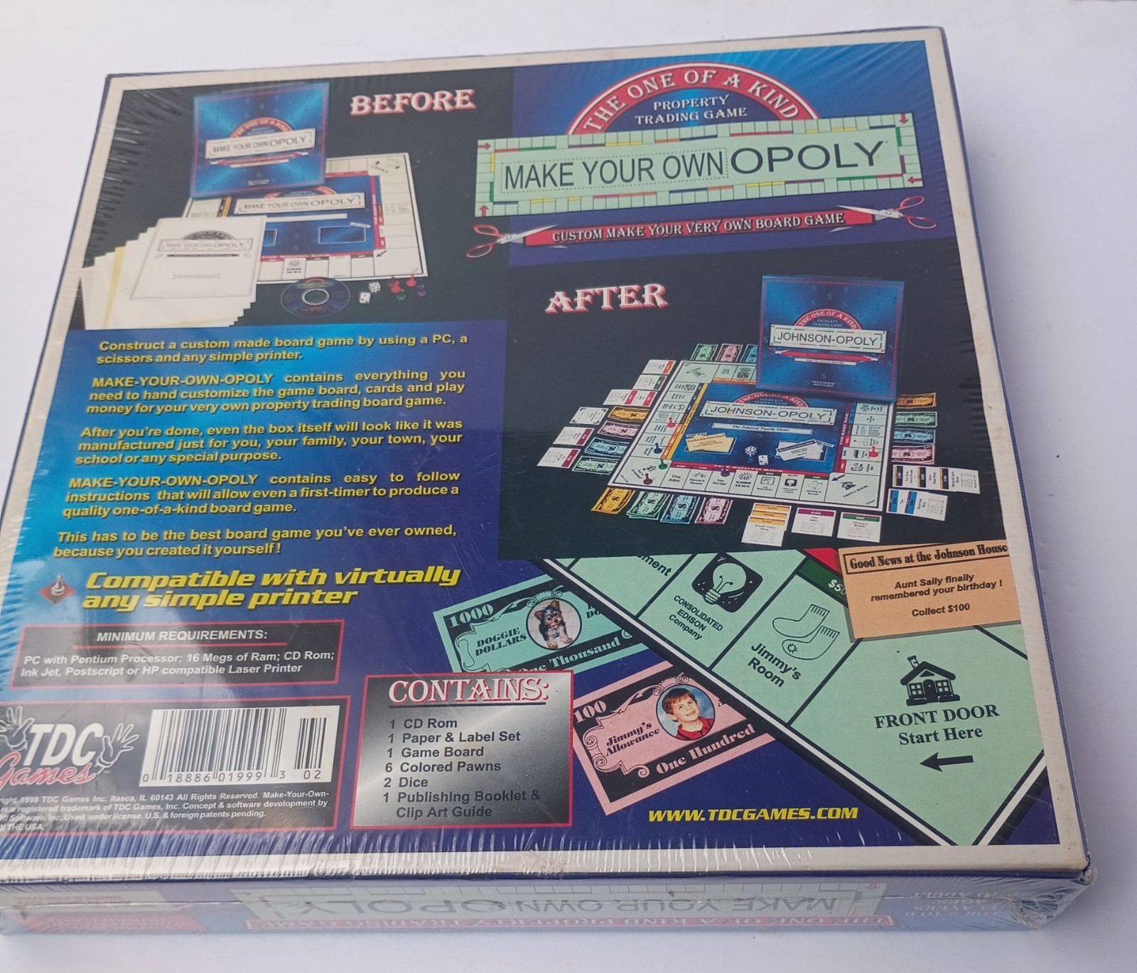 Monopoly Make Your Own Opoly The Vintage Board Game TDC Games