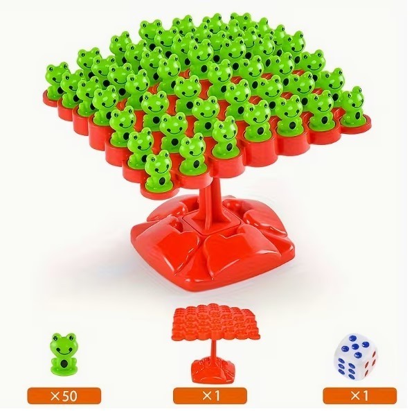 Fun Balance Board Game Frogs. Family Fun, Stocking Stuffer! Random color choice