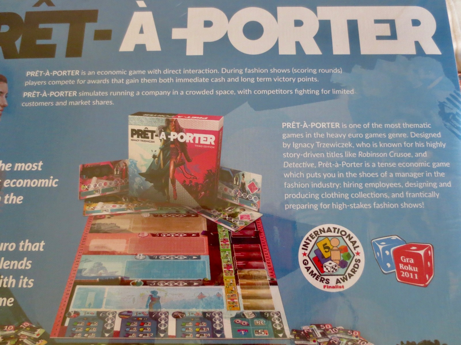 Pret a Porter board game 2019 Portal Games in shrink with promos free shipping