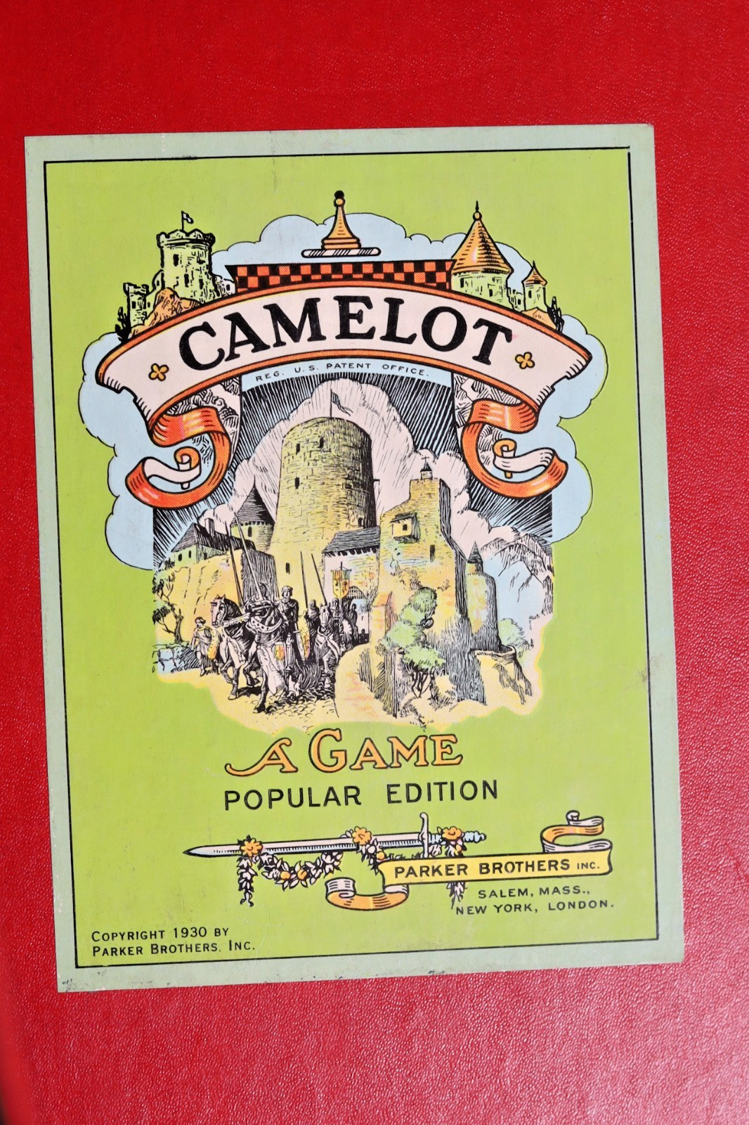 Vintage 1930’s Parker Brothers Camelot Board game Looks Complete