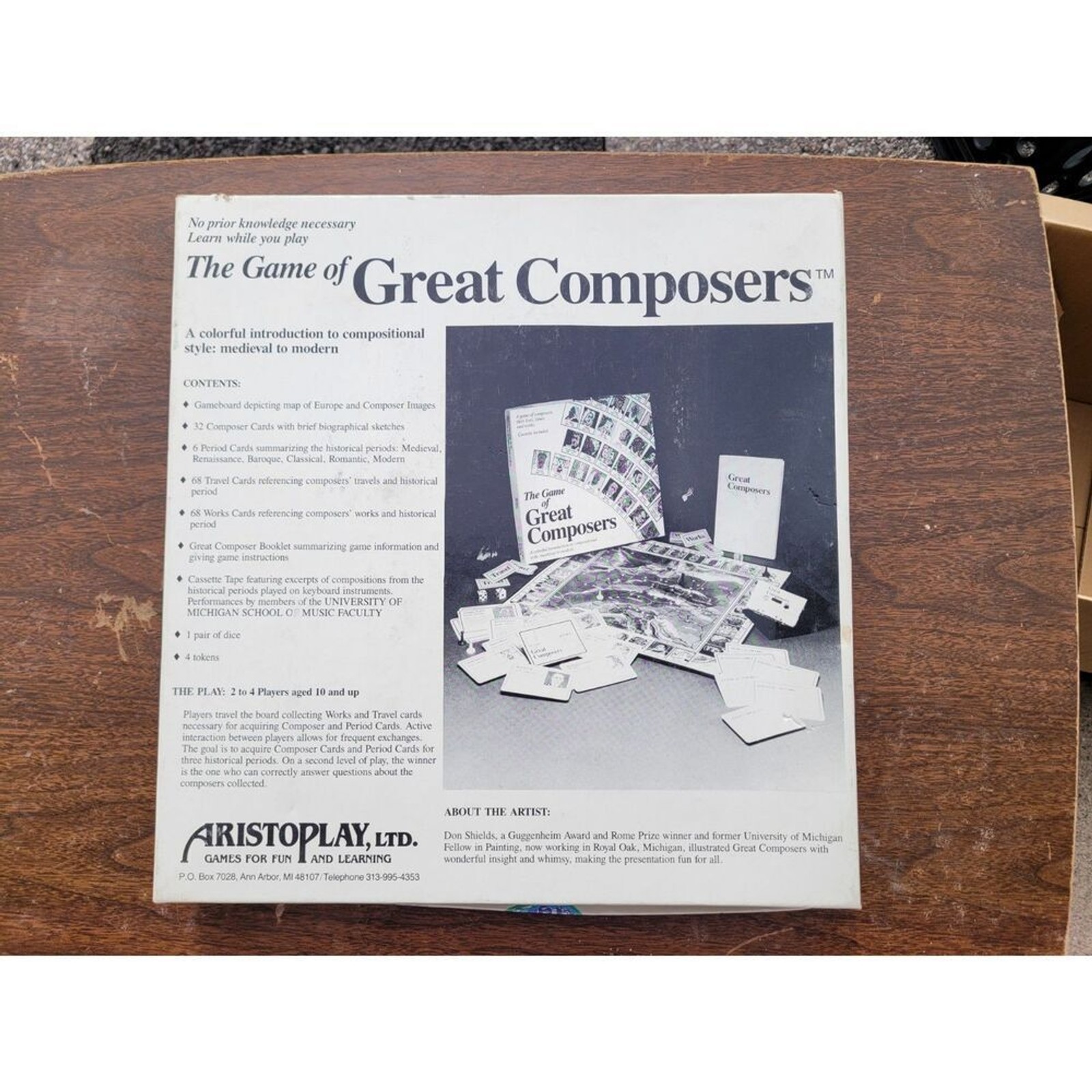 Vintage The Game of Great Composers Board Game – Aristoplay Educational