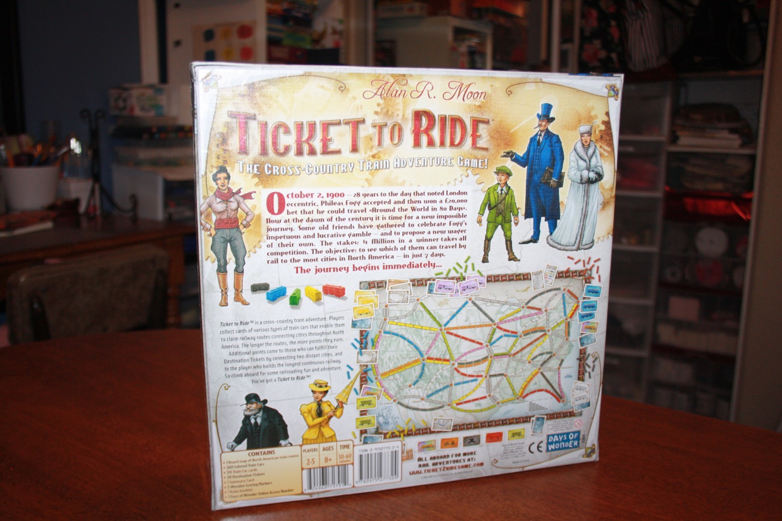 Ticket To Ride Board Game by Alan R. Moon – Days of Wonder 2007 – New in Shrink!