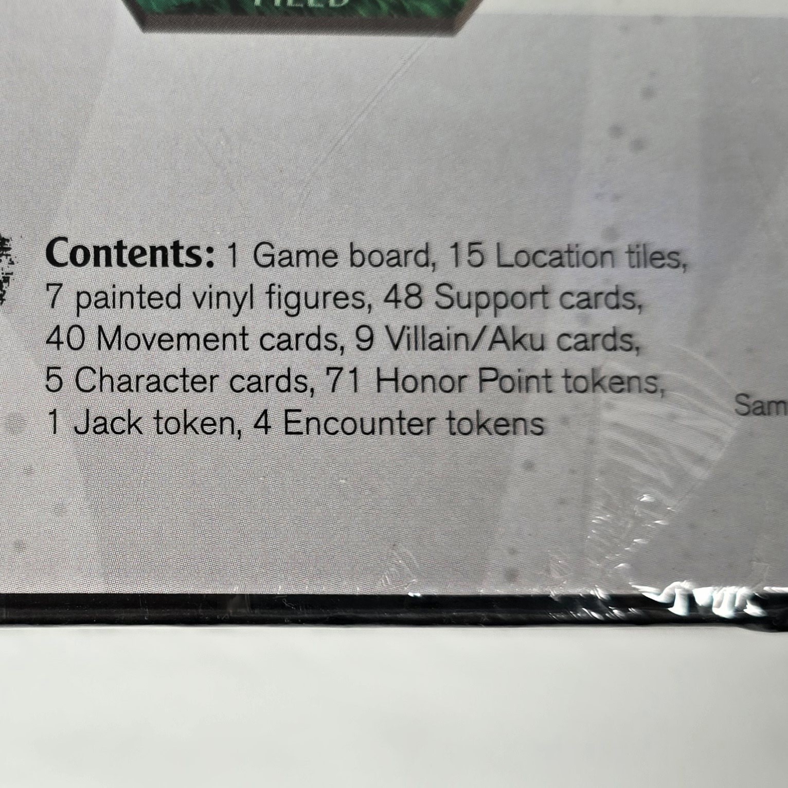 USAopoly Samurai Jack Back To The Past Board Game Cartoon Network Adult Swim