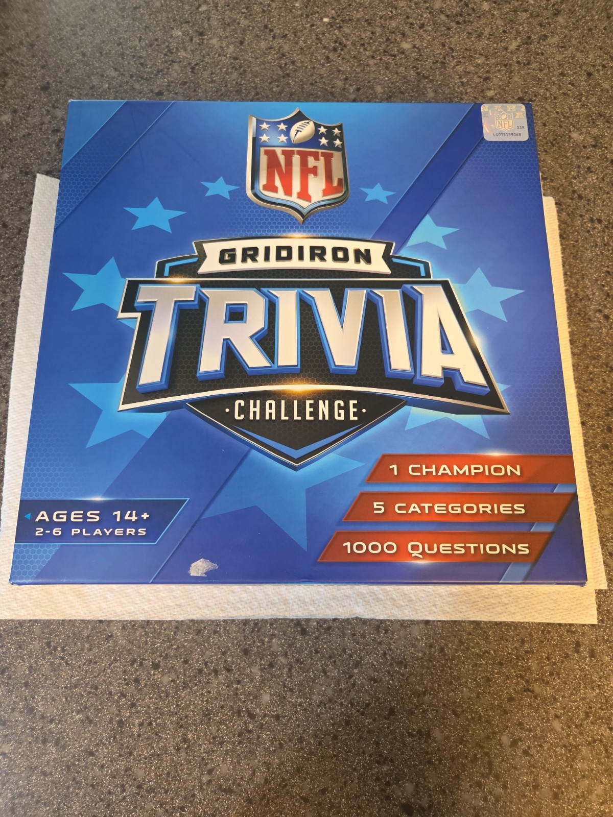 NFL Gridiron Trivia Challenge Ages 14+. Box Open But Brand New Never Played