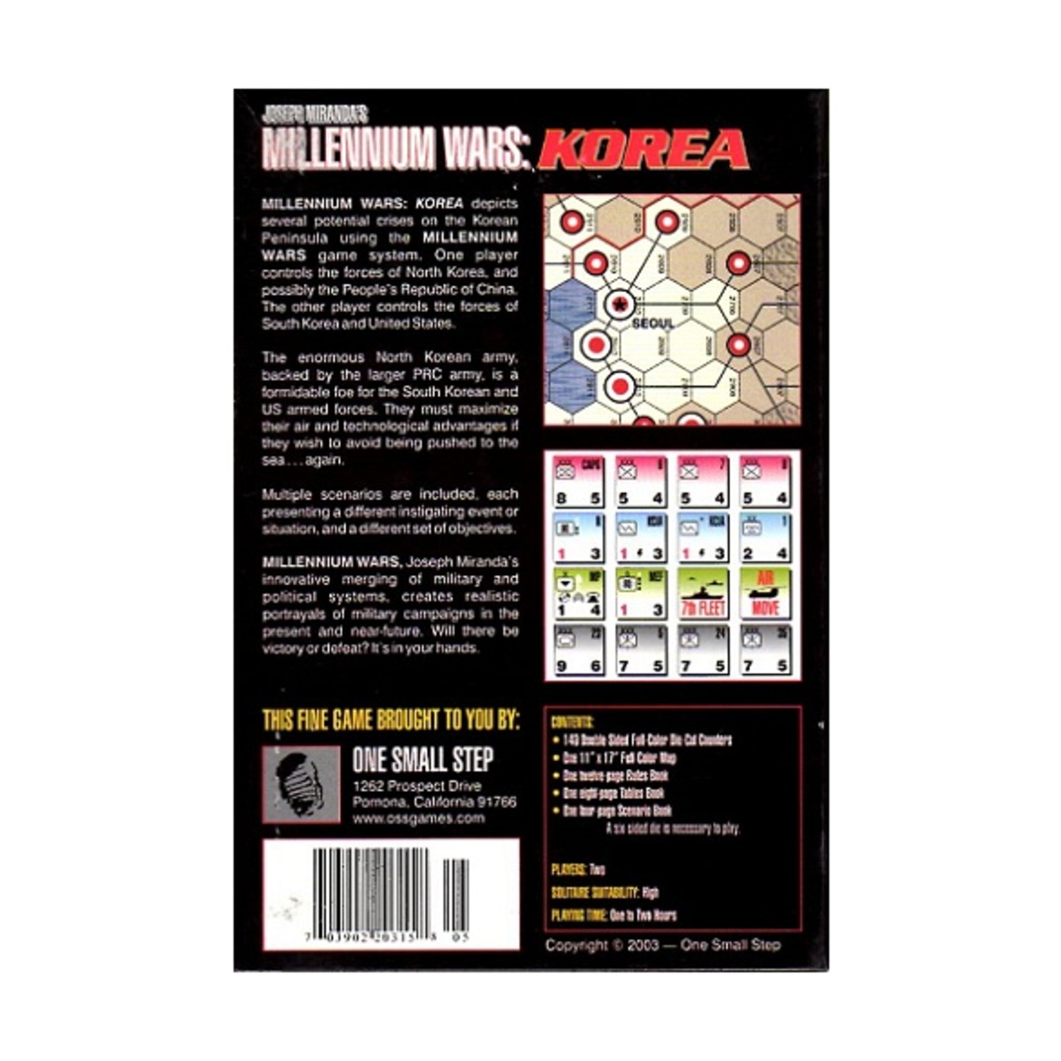 One Small Step Millennium Wars Korea Box VG+/EX