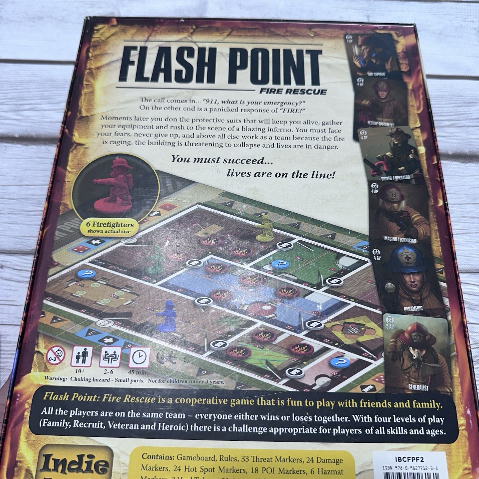 Flash Point Fire Rescue Board Game Complete Indie Boards & Cards Cooperative
