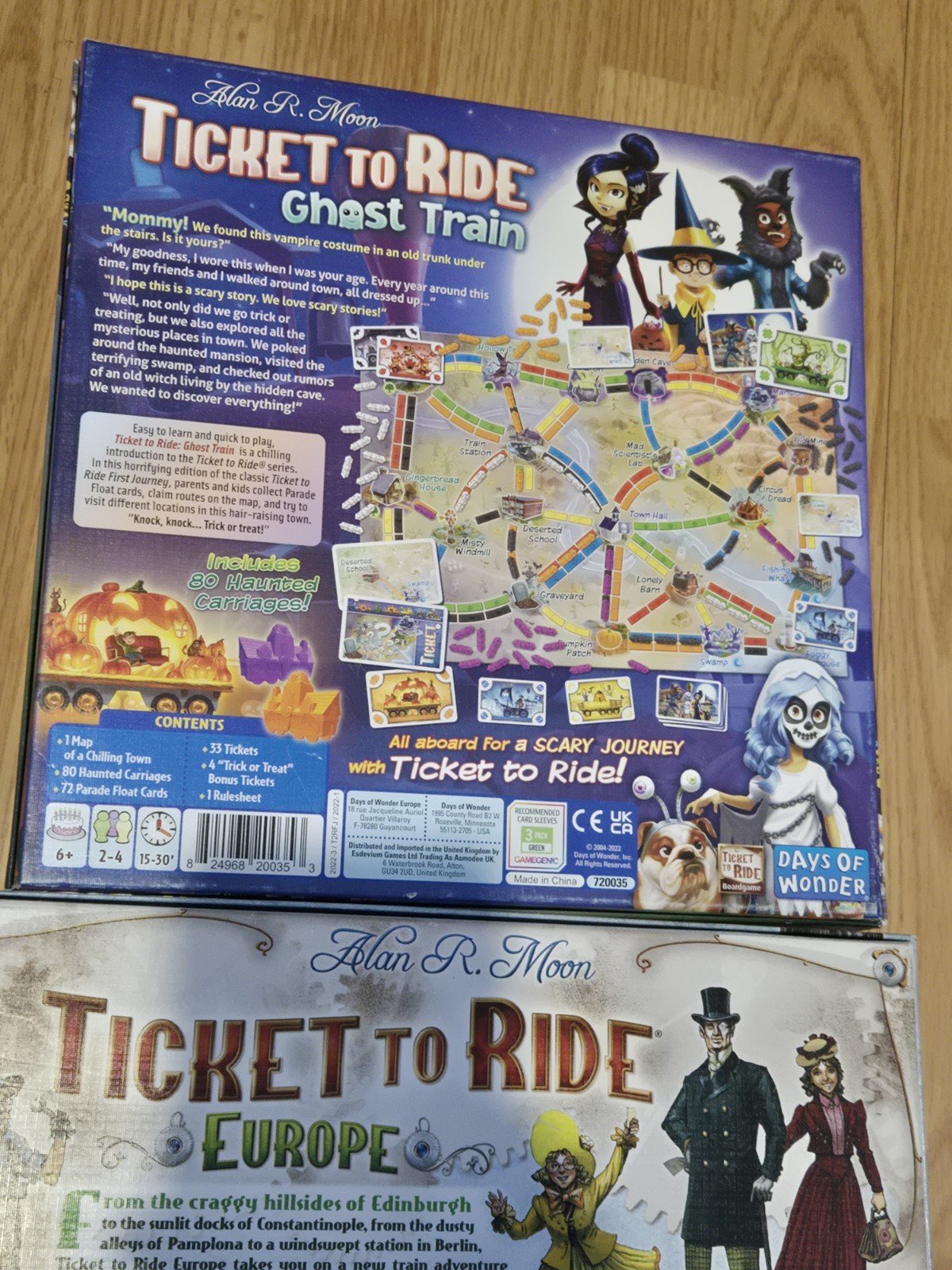 Ticket to Ride Europe Board Game And Ghost Train Combo Deal