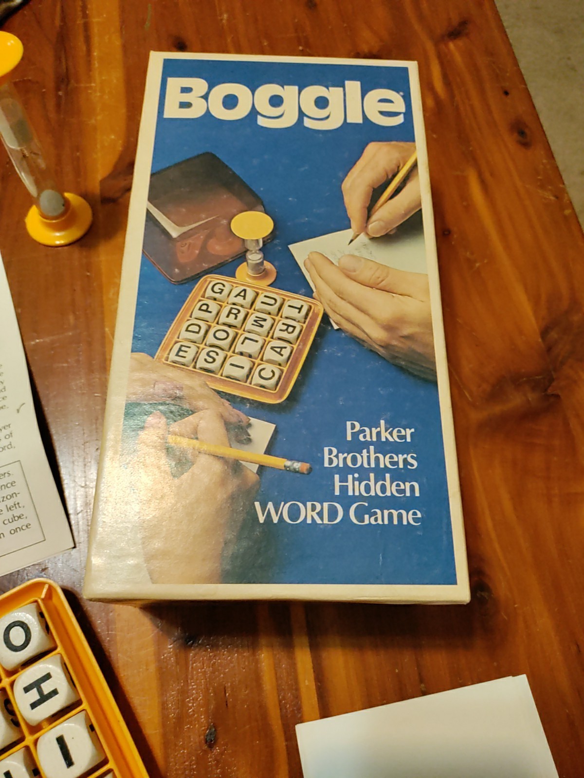 Vintage 1976 Boggle Parker Brothers Hidden Word Game 2 to 6 Players No. 104