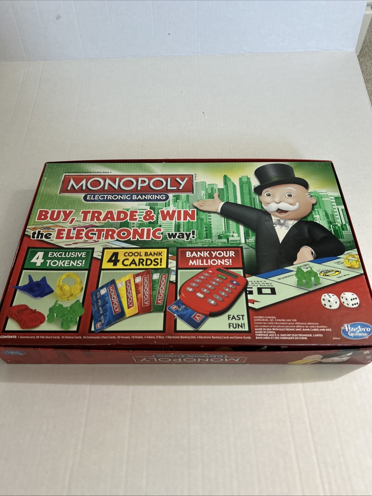 Monopoly Electronic Banking Game 2013 Hasbro Complete Set, Tested, Works CIB
