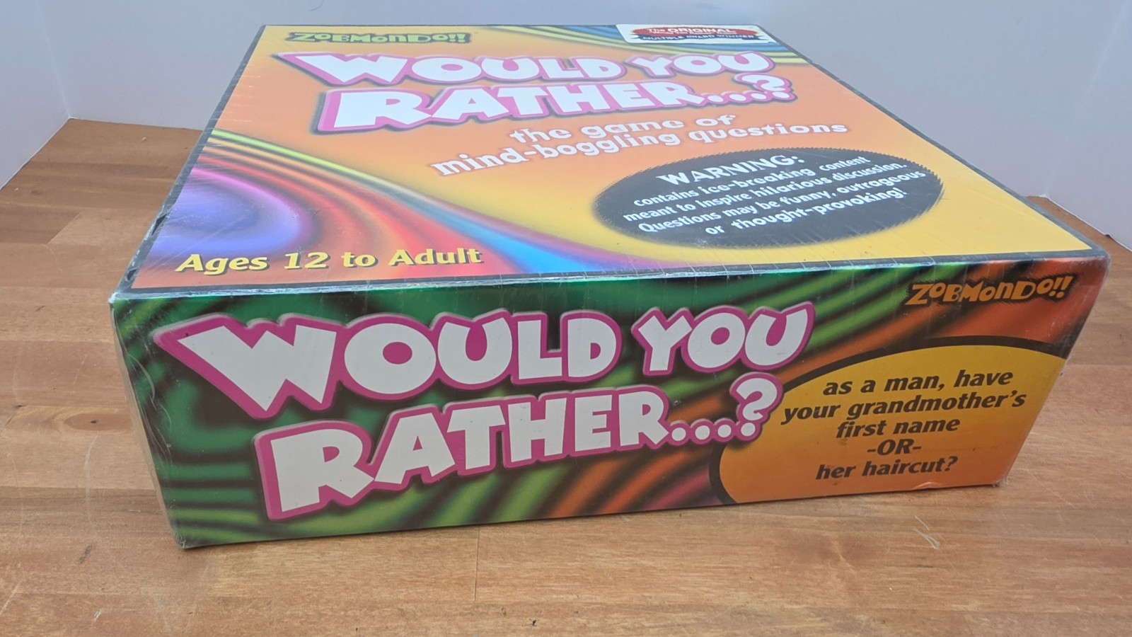 ZOBMONDO “WOULD YOU RATHER” THE ORIGINAL – MULTIPLE AWARD WINNER GAME 12+ NEW