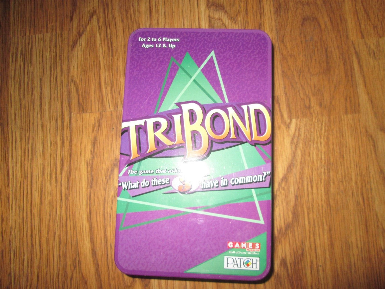TriBond Game 100% Complete Travel Version Metal Tin 2-6 Players 12 Years +