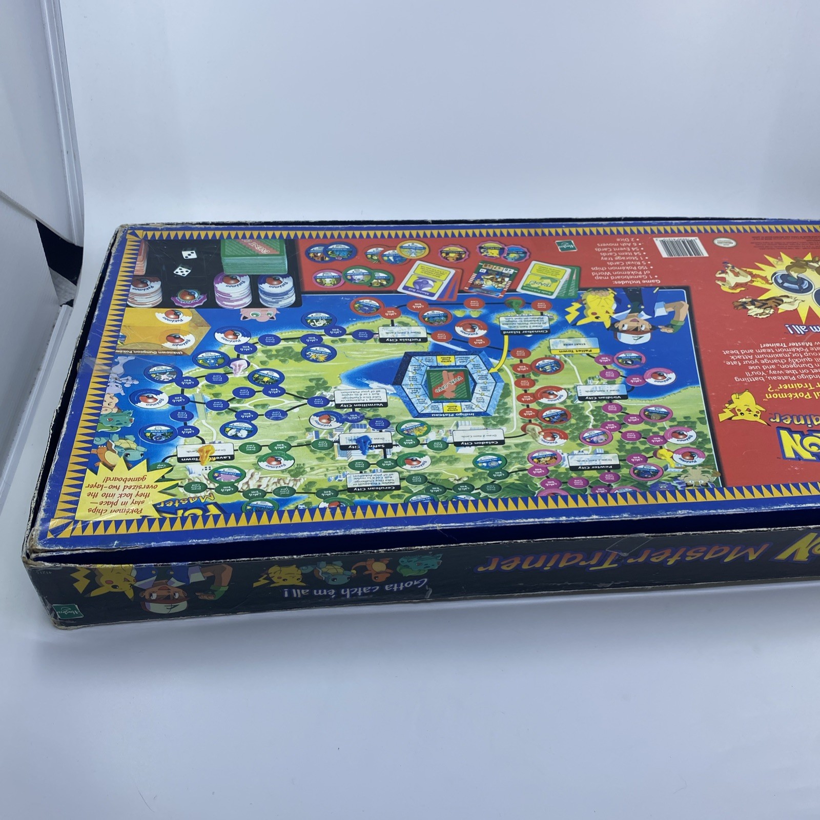 1999 Pokémon Master Trainer Board Game Milton Bradley Incomplete See Description