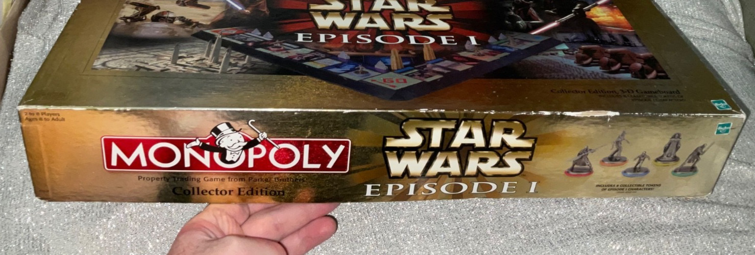 Monopoly Star Wars Episode 1 Collectors Edition Board Game 100% Complete See Pic