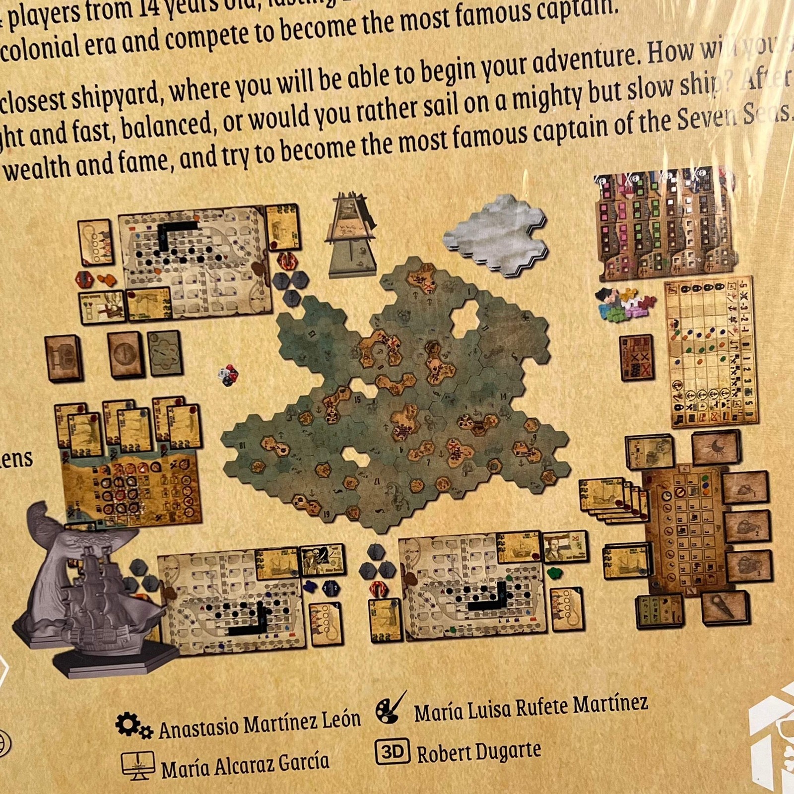PIF GAMES Colonial Captain’s Log Sandbox Board Game For Ages 14+ 1-4 Player