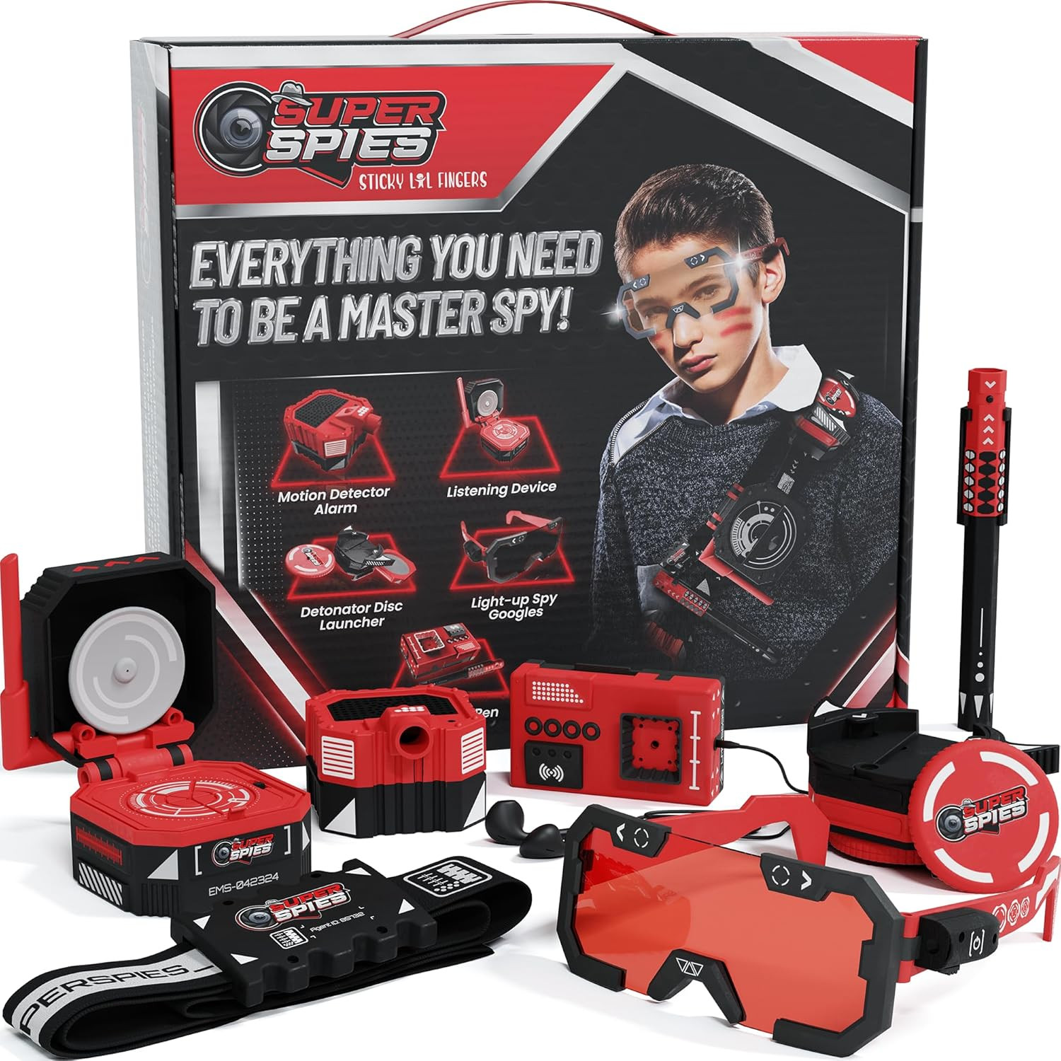 Kids Spy Gear Secret Agent Ninja Detective Kit Toys Gadgets Set Ages 8 12 Years+