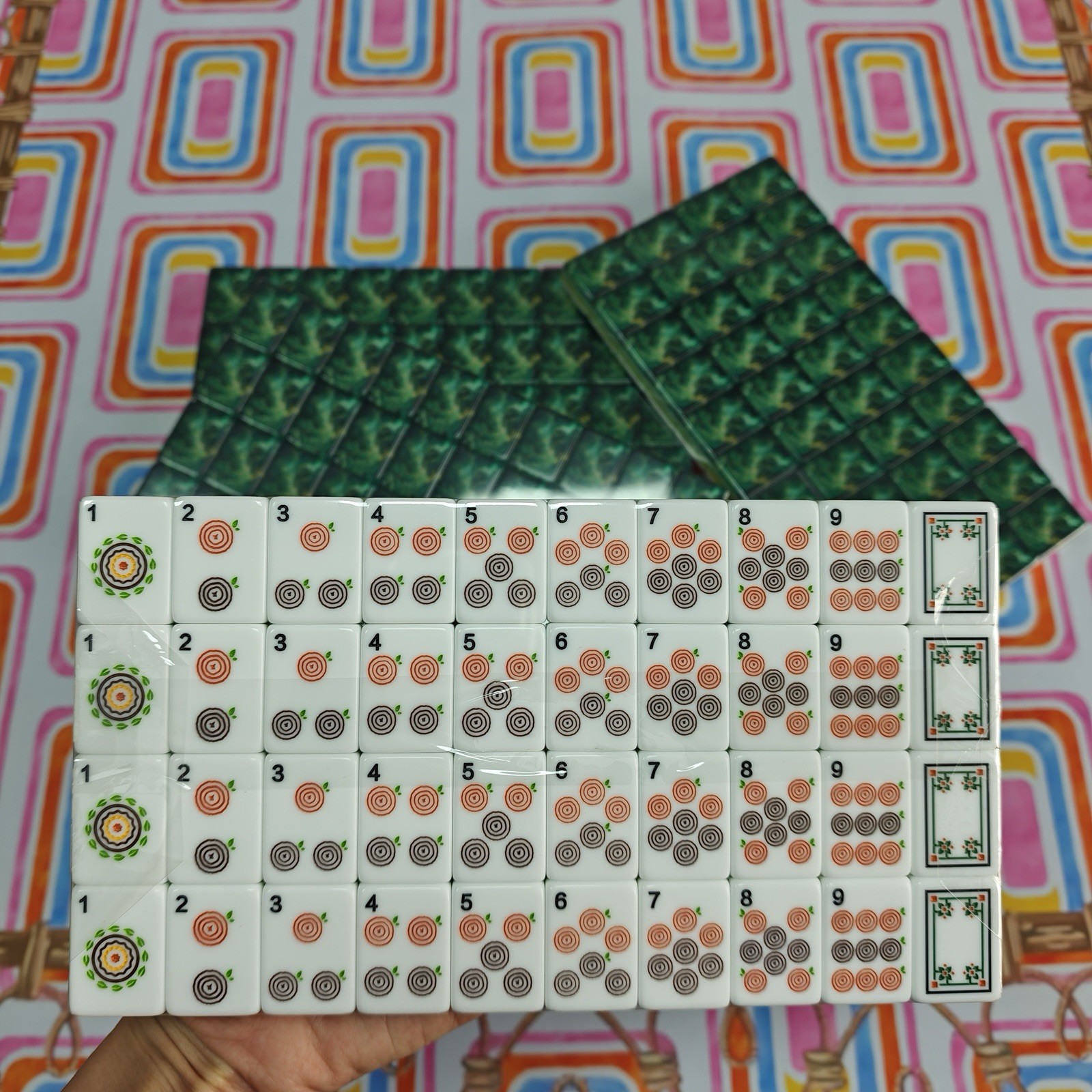 Forest Nature Pearls Mahjong Set Of Tiles American Mahjong Mahj Oh My Line Set