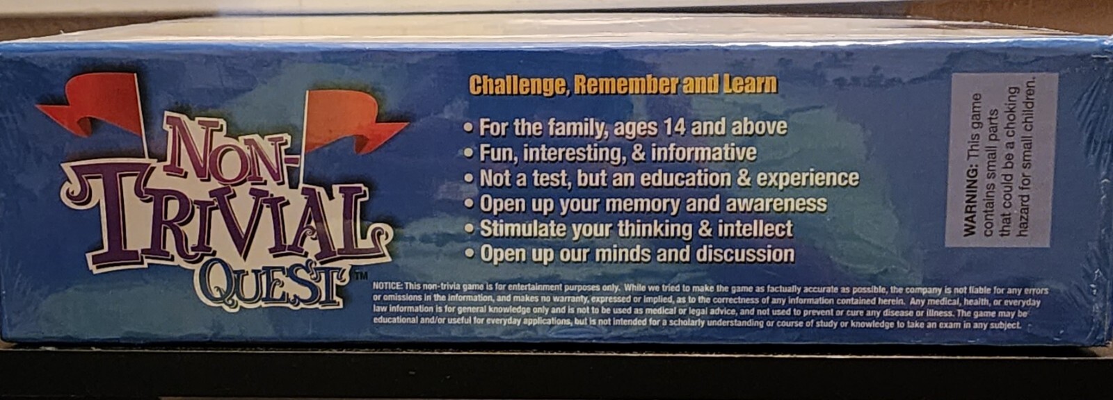 Non-Trivial Quest Educational Family Board Game 14 Years-Adult