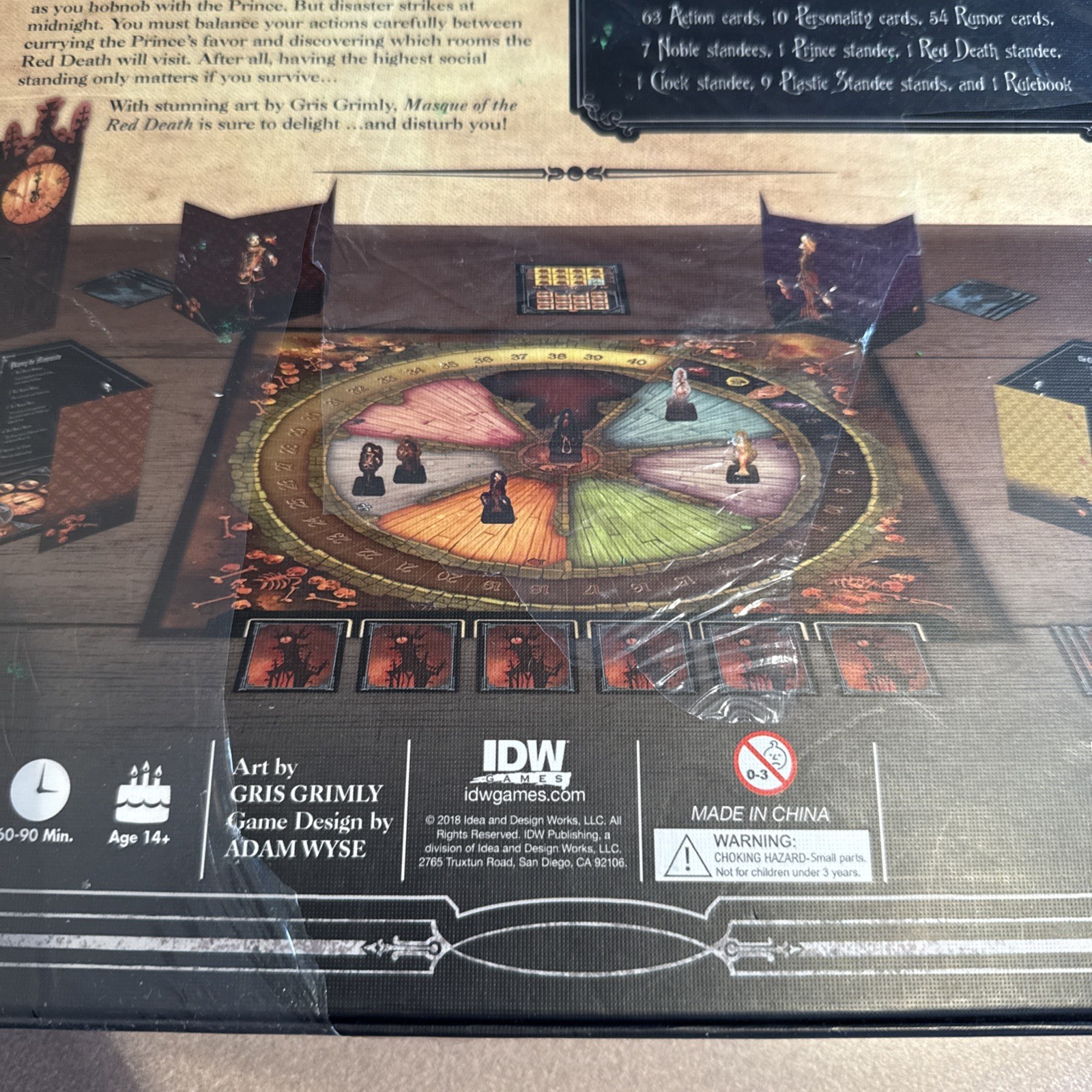 Edgar Allan Poe Masque of the Red Death Board Game Horror Gothic NEW