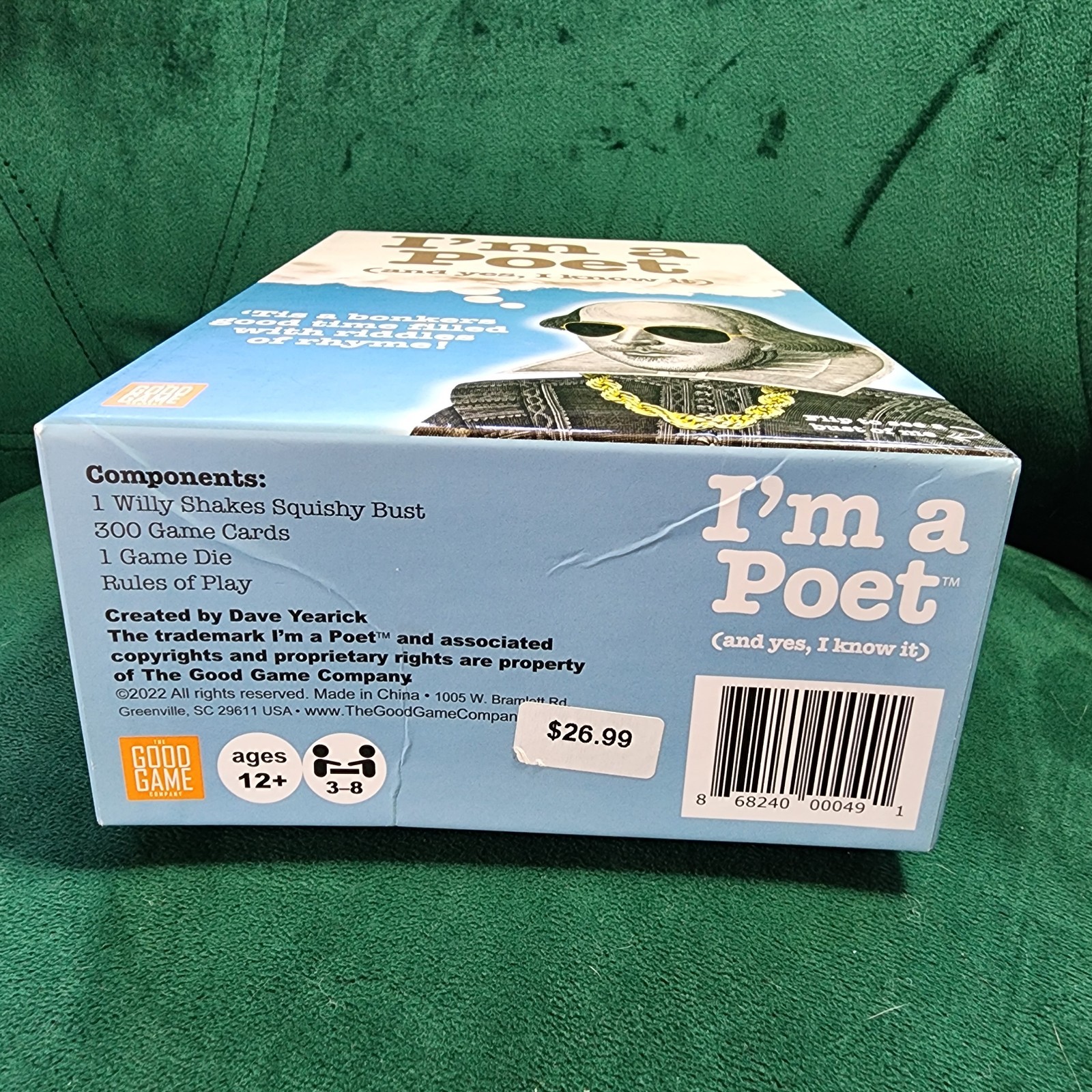 2022 I’m A Poet and Yes I Know It Dice & Card Game By The Good Game Company NEW