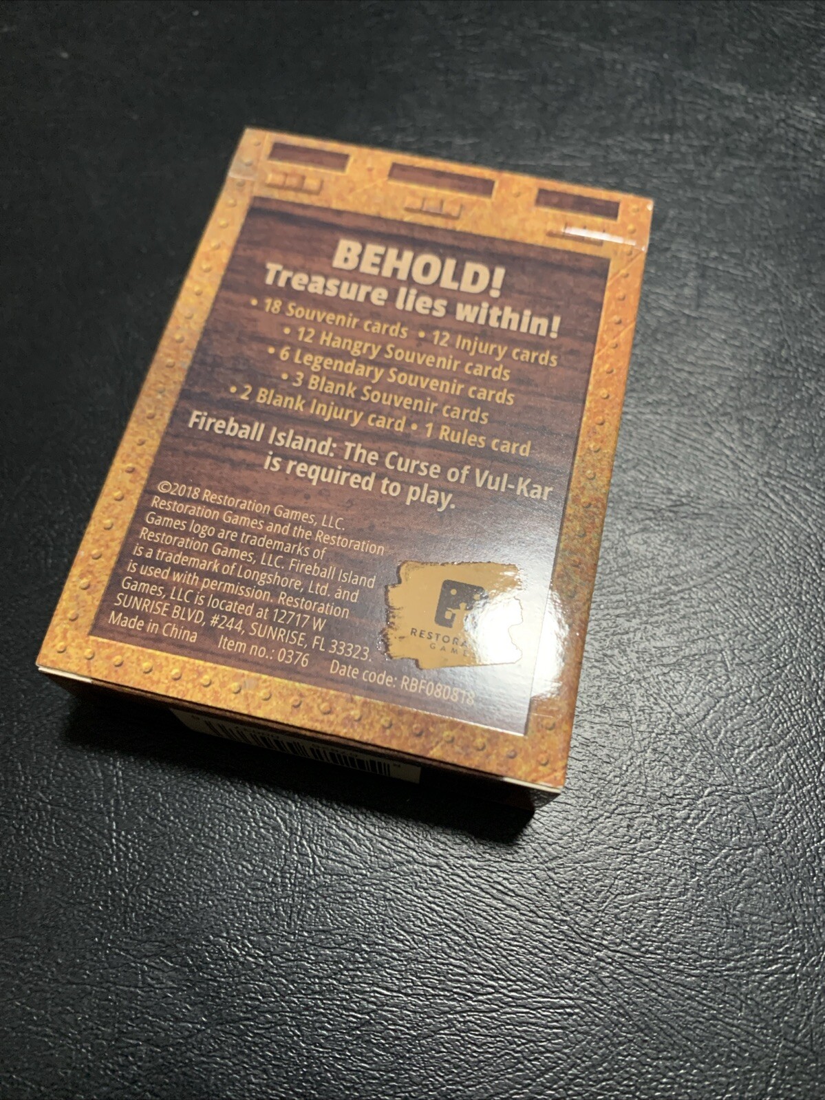 Fireball Island Treasure Trove Campaign Kickstarter Promo Used Complete