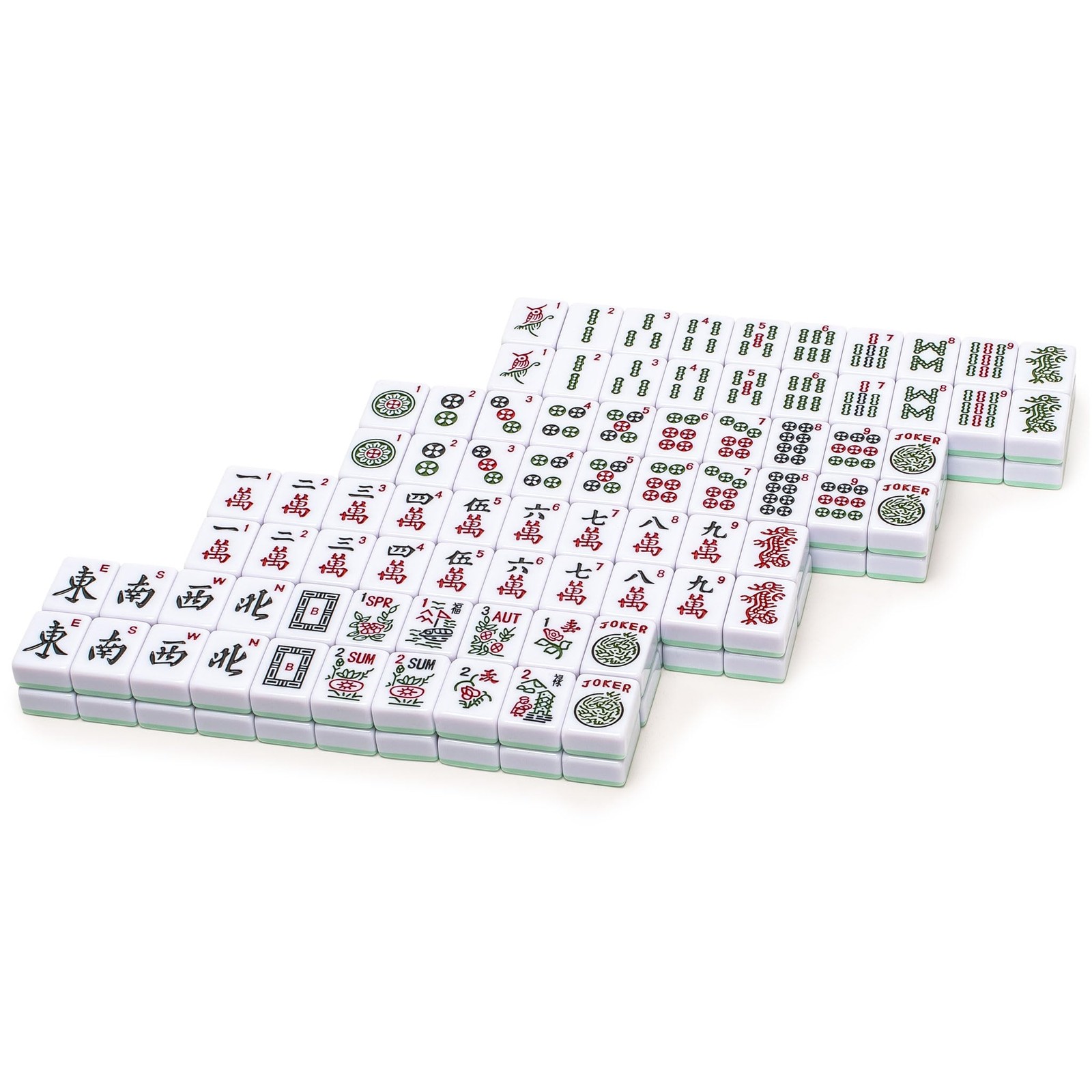 Yellow Mountain Imports American Mahjong Tiles, “Jade Horizon” – 166 Medium-S…