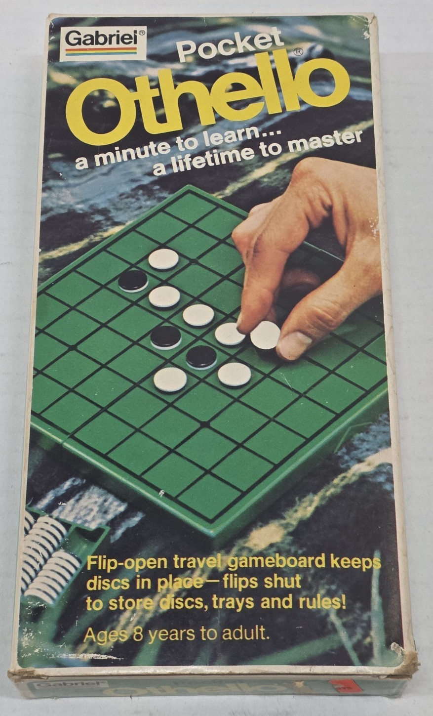 Vintage 1977 POCKET OTHELLO Gabriel TRAVEL BOARD GAME Complete-w/Instructions