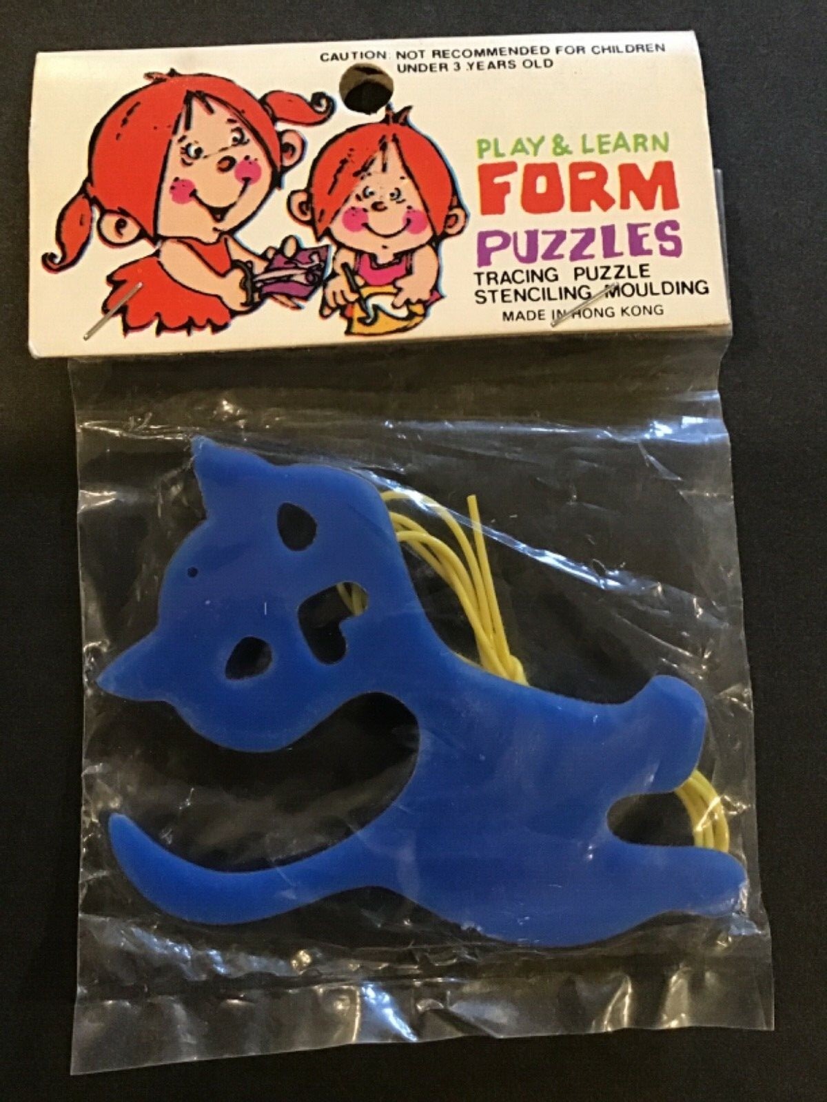 Lot of 2 Vintage – Crown Checkers Travel Set & FORM PUZZLES – 1950’s – 60’s